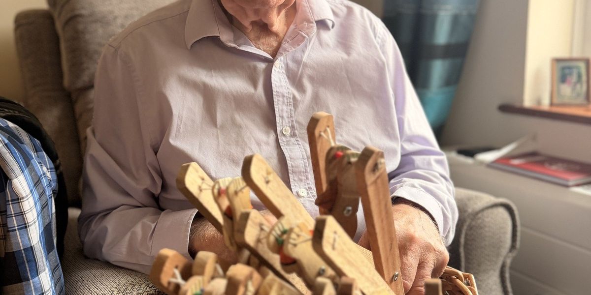 Pensioner, 91, donates 300 handmade wooden toys to charity Pensioner, 91, donates 300 handmade wooden toys to charity