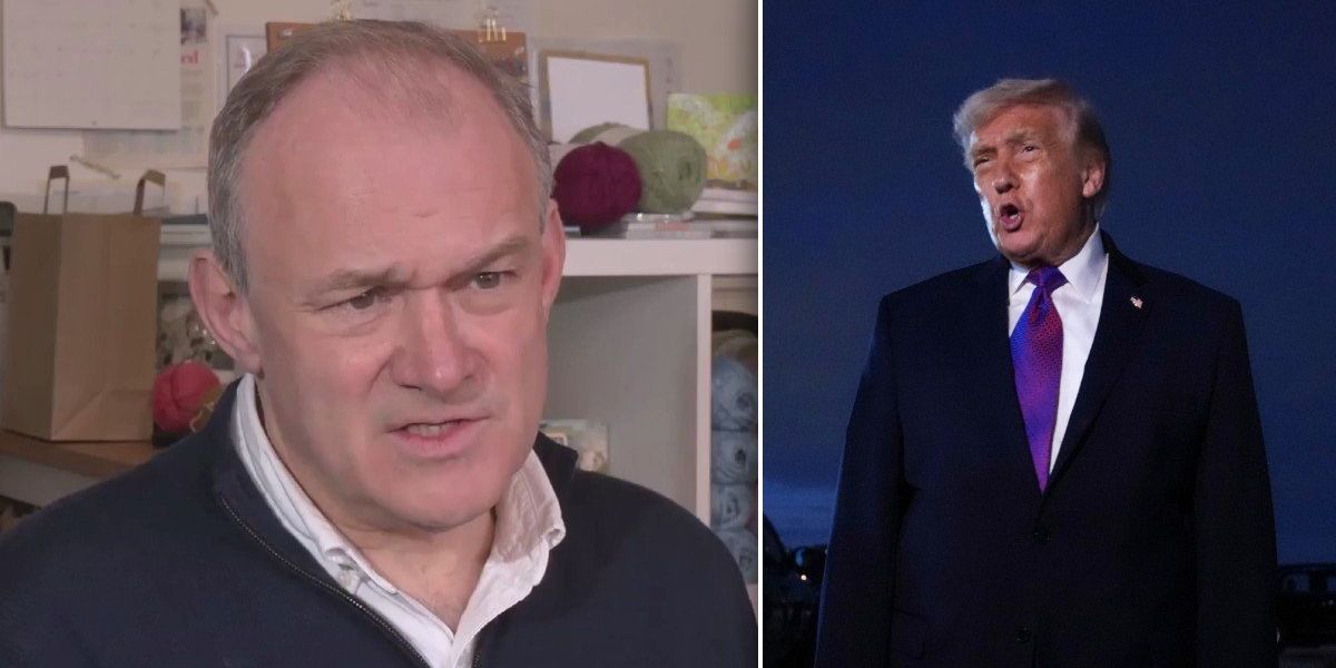 Ed Davey is ‘optimistic’ about the local elections…if the Lib Dems do well, he may have Donald Trump to thank Ed Davey is ‘optimistic’ about the local elections…if the Lib Dems do well, he may have Donald Trump to thank