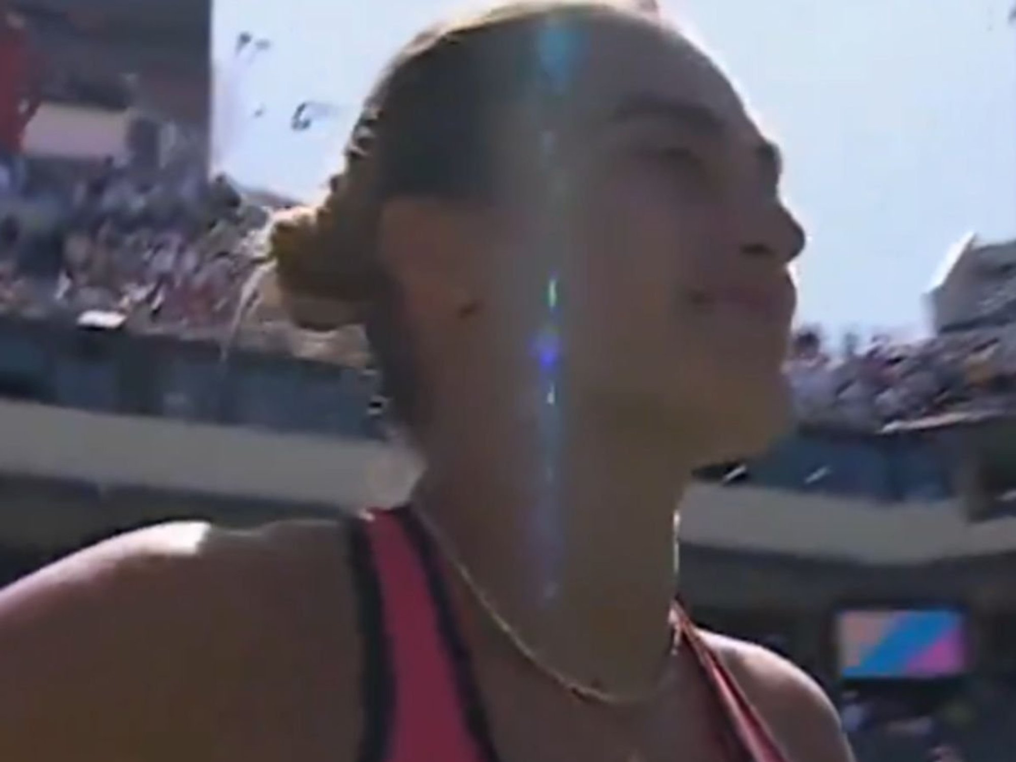 Tennis commentator makes Aryna Sabalenka blunder in front of thousands