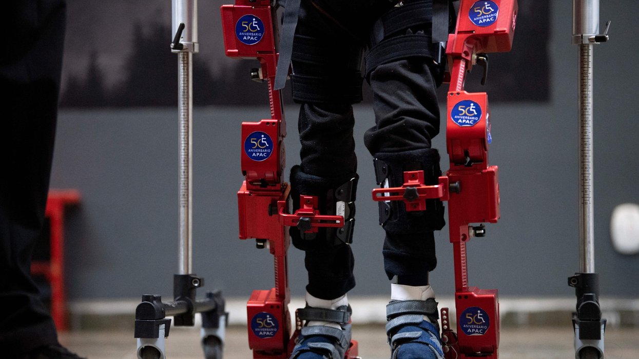 Boy, 7, becomes first to trial ‘life-changing’ exoskeleton