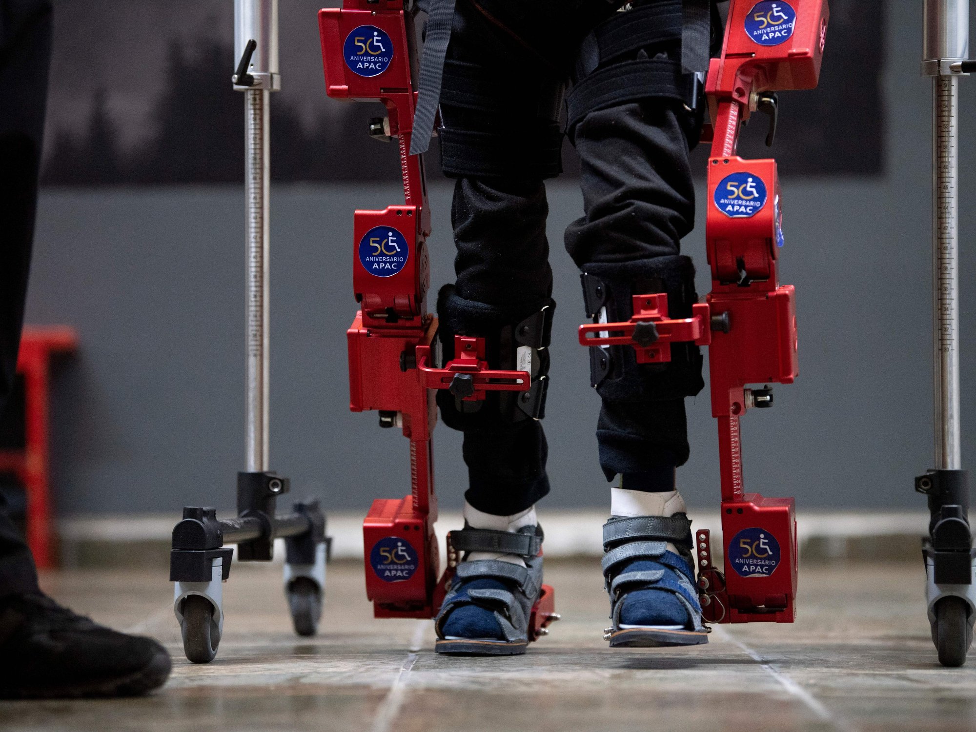 Boy, 7, becomes first to trial ‘life-changing’ exoskeleton