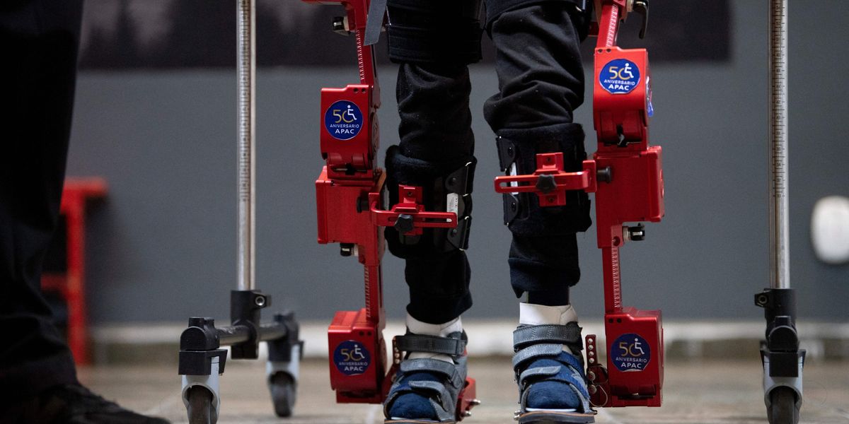 Boy, 7, becomes first to trial ‘life-changing’ exoskeleton Boy, 7, becomes first to trial ‘life-changing’ exoskeleton