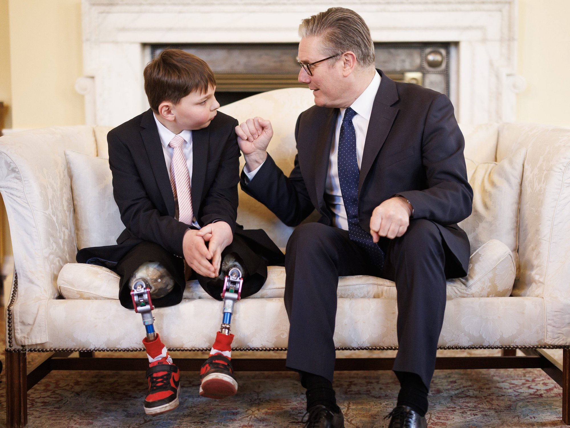 Schoolboy, 11, meets Keir Starmer in once in a lifetime Downing Street visit after leading campai...