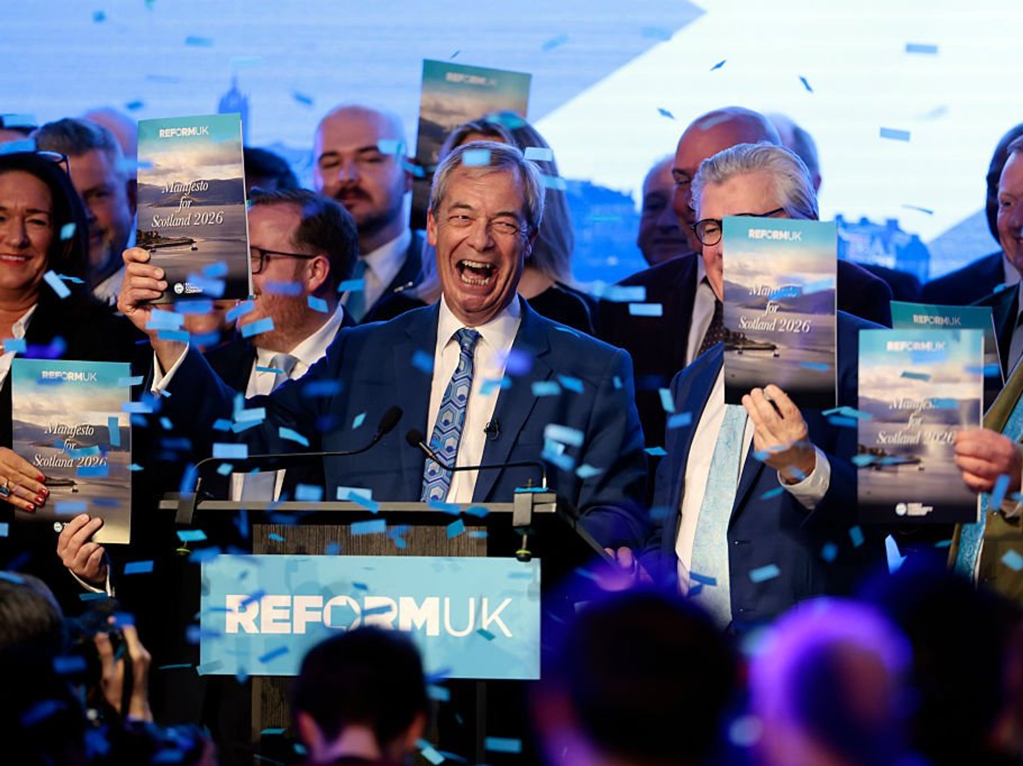 Nigel Farage sets sights on ‘massive political shakeup’ at Reform UK's Scottish manifesto launch