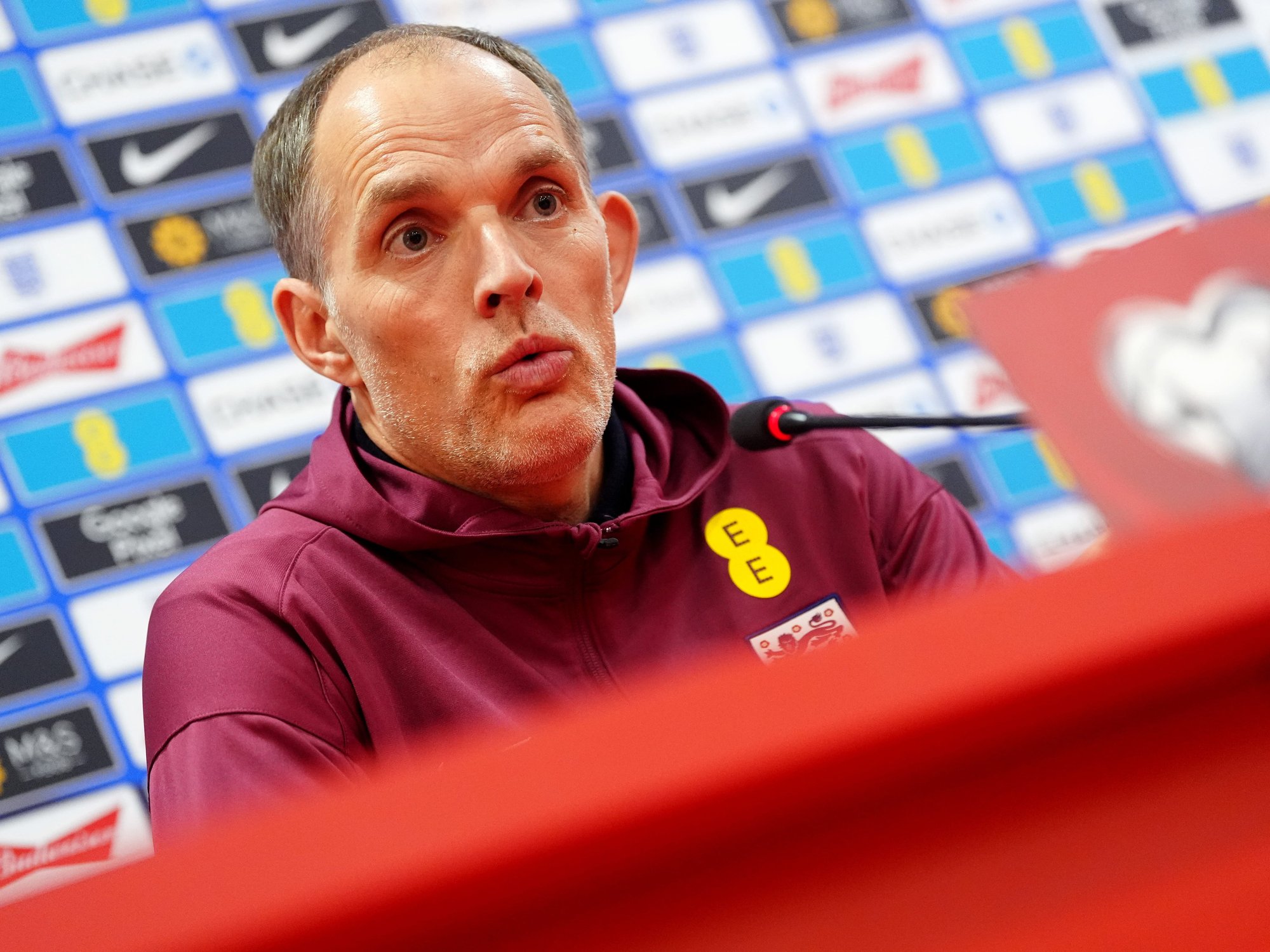Thomas Tuchel explains decision to name massive 35-man squad as England's World Cup bid creeps closer