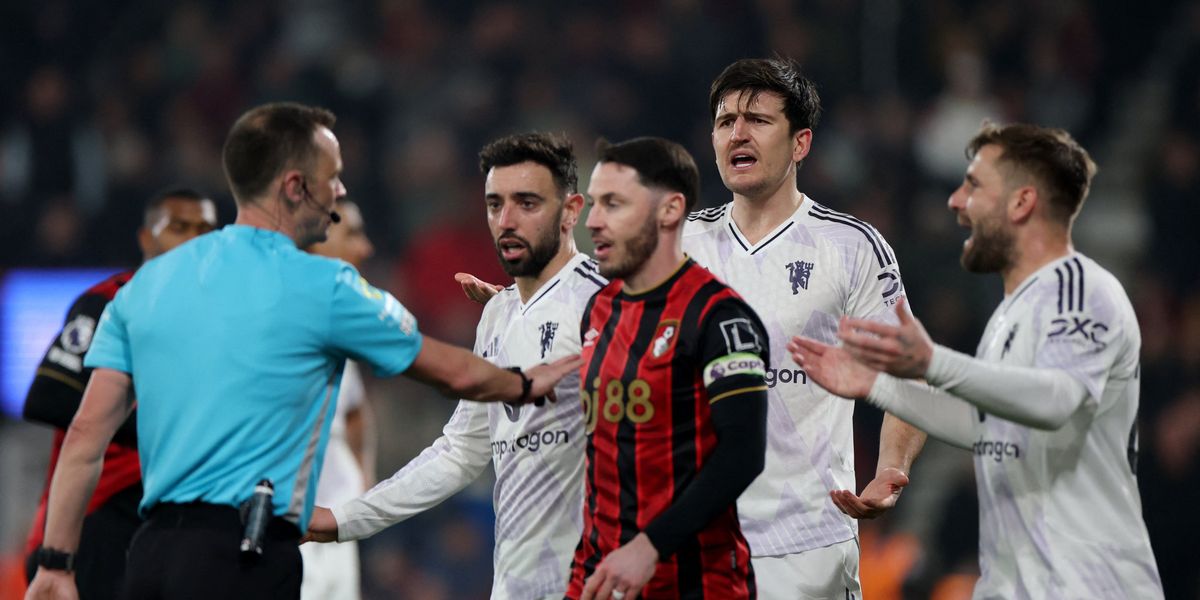 Man Utd launch official complaints over ‘crazy’ referee decisions in Bournemouth draw Man Utd launch official complaints over ‘crazy’ referee decisions in Bournemouth draw