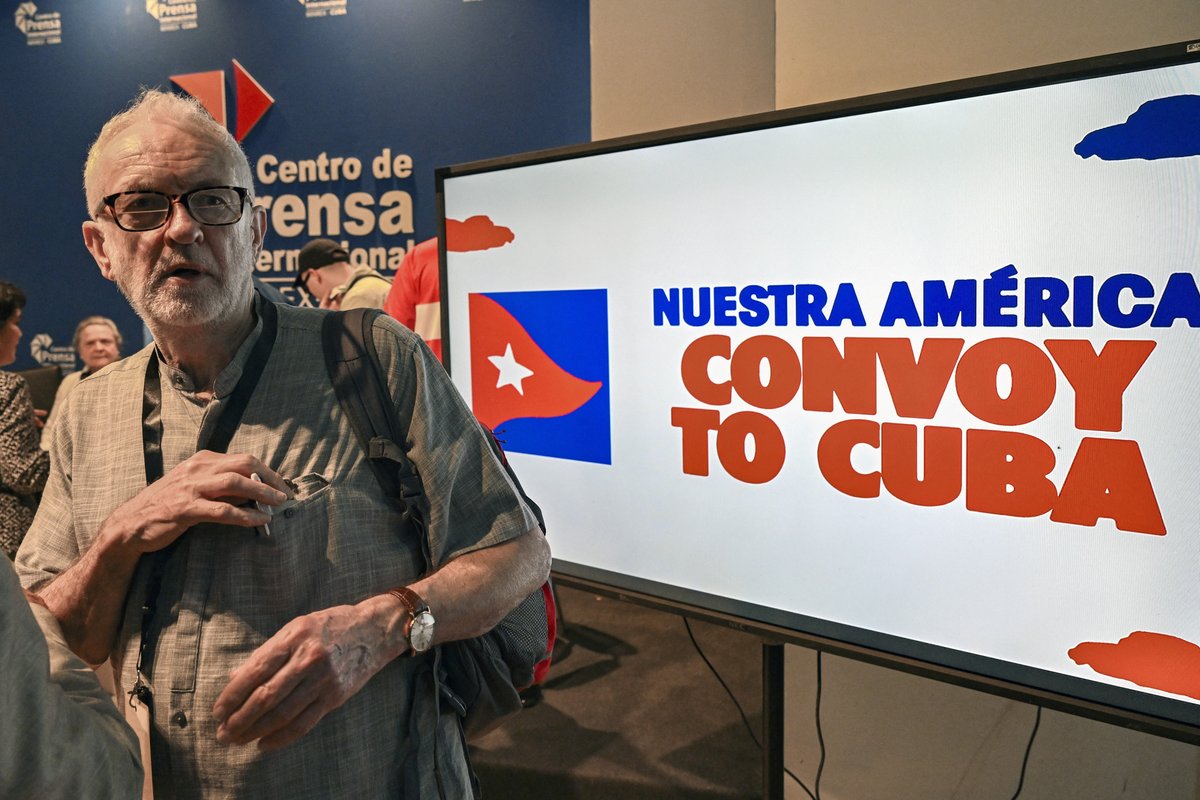 Jeremy Corbyn and rap group Kneecap embark on anti-American 'aid mission' to communist Cuba