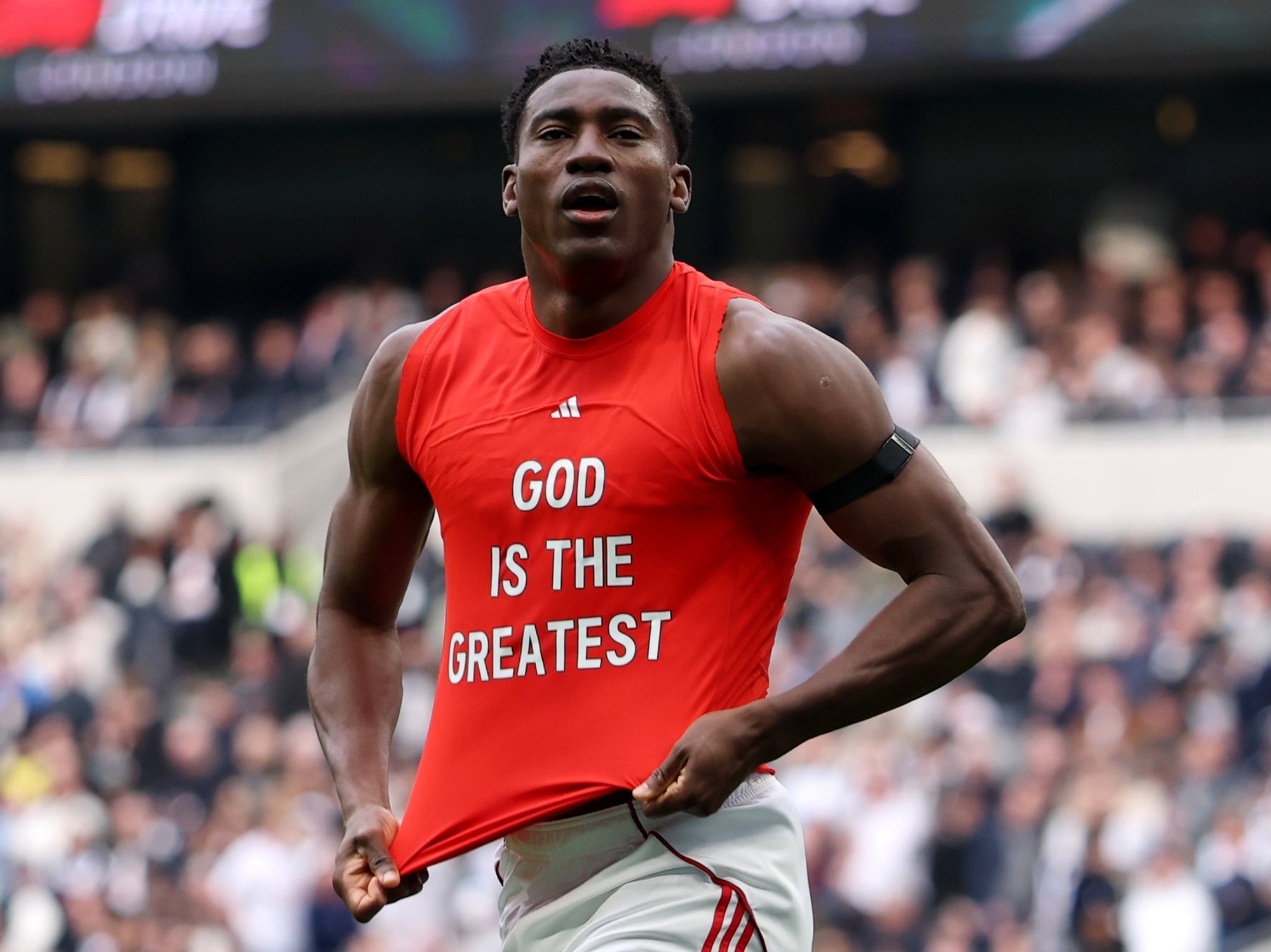 Premier League star could face extra punishment after being booked for showing 'God is the greate...
