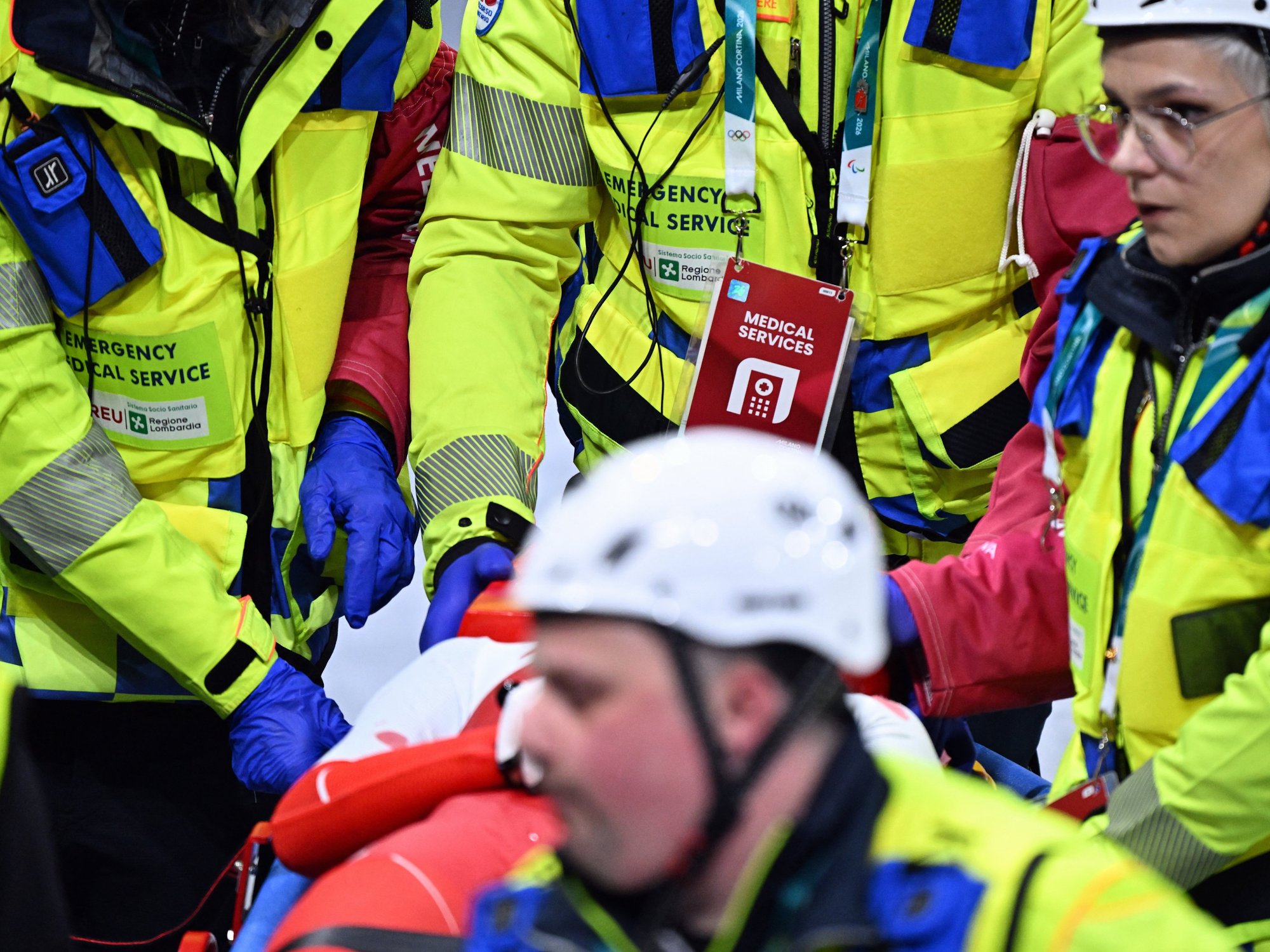 Winter Olympics star shows off scar for the first time after being slashed by rival's blade