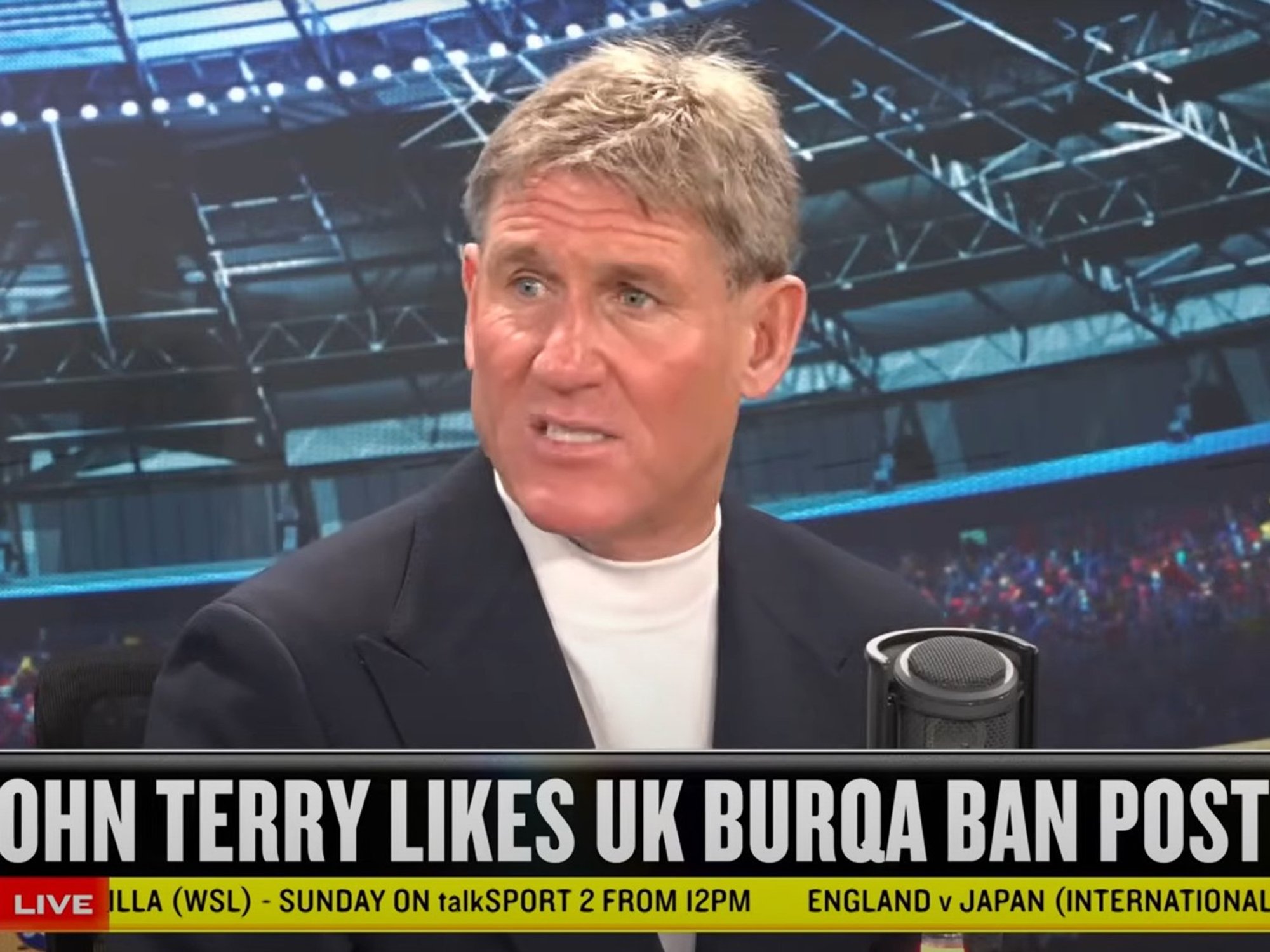 Simon Jordan leaps to John Terry's defence amid burqa ban debate: 'It is NOT racism!'