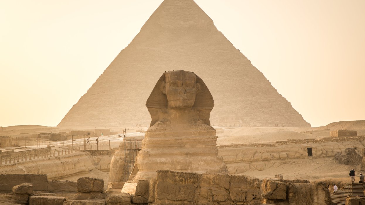 'Second Sphinx' emerges from sand beneath Egypt's Great Pyramids as researchers reveal 'underground megastructure'
