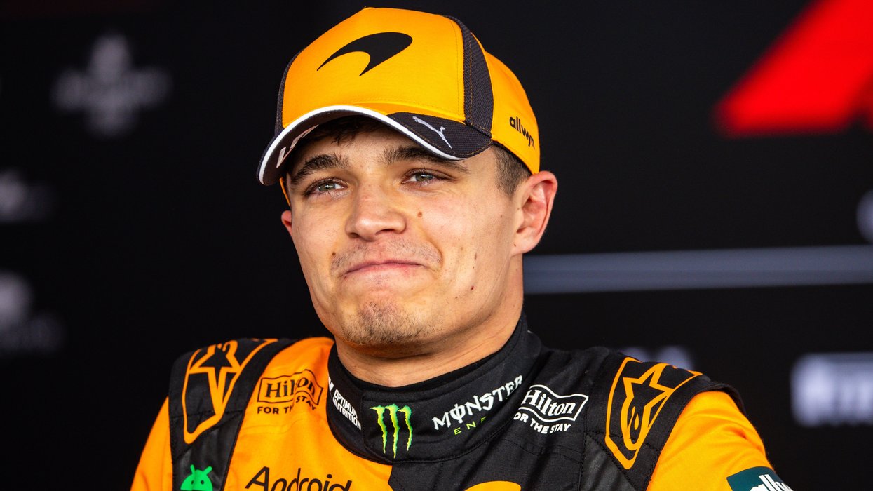 Lando Norris gives sarcastic responses after talking with Max Verstappen following Japanese GP