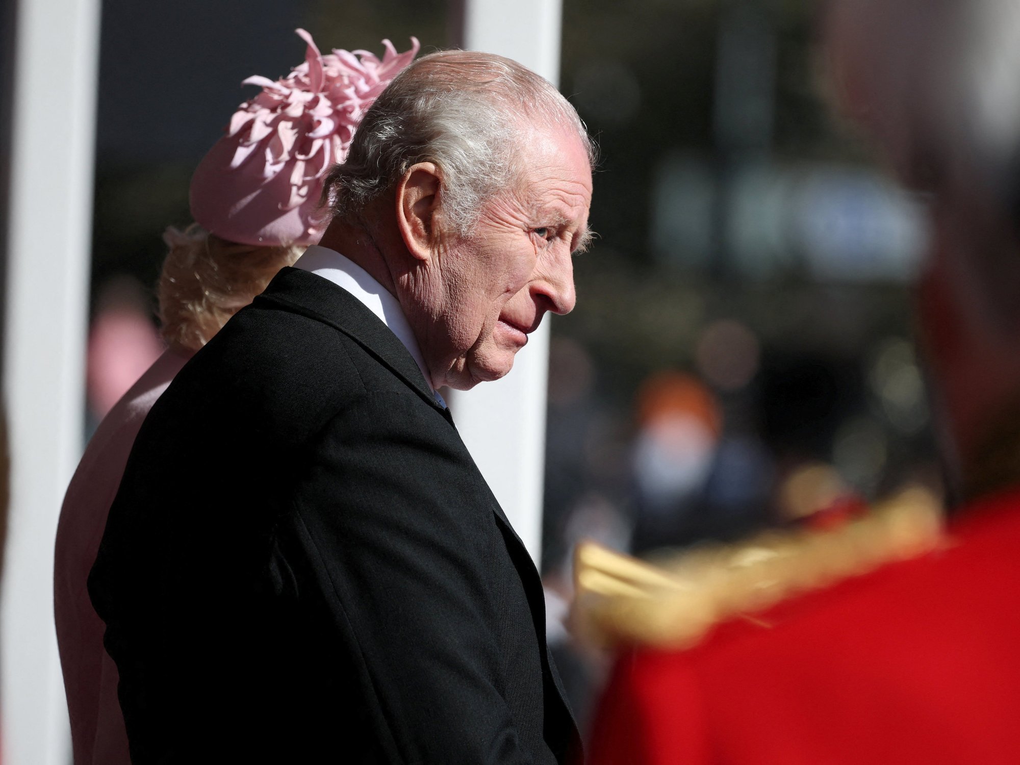 King Charles set to take on historic solo trip after visiting President Trump as Queen Camilla to...