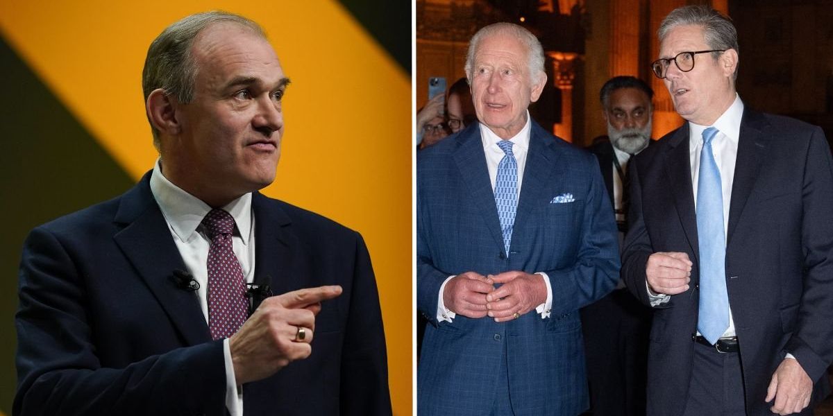Ed Davey slams Keir Starmer’s ‘lack of backbone’ after Buckingham Palace announces King’s US trip Ed Davey slams Keir Starmer’s ‘lack of backbone’ after Buckingham Palace announces King’s US trip