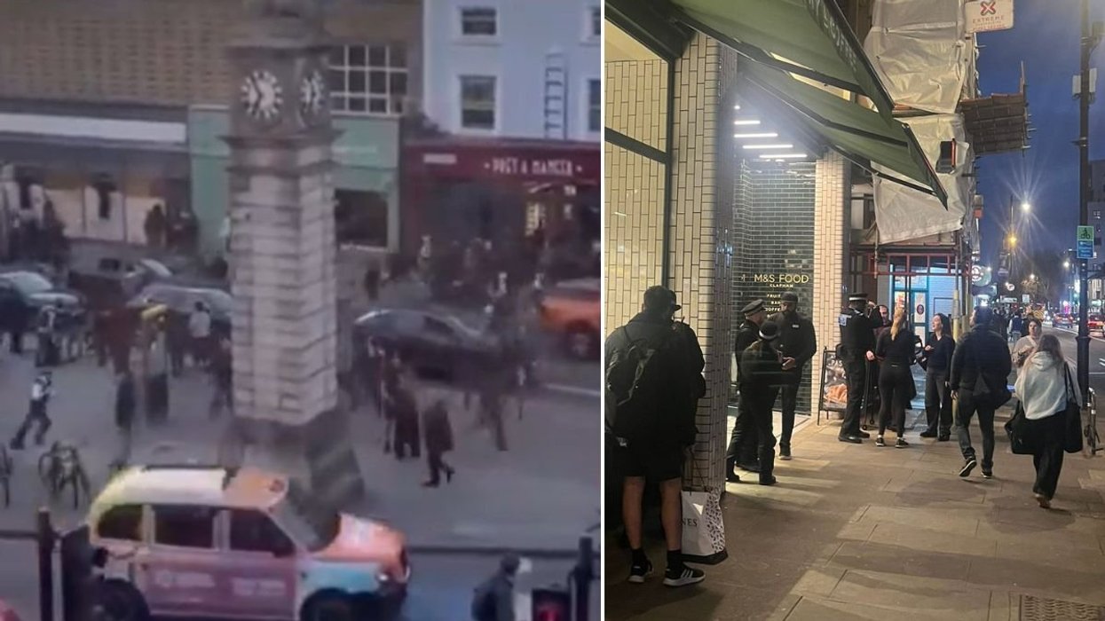 Families 'barricaded inside shops' as terrorising youths force London high street into lockdown