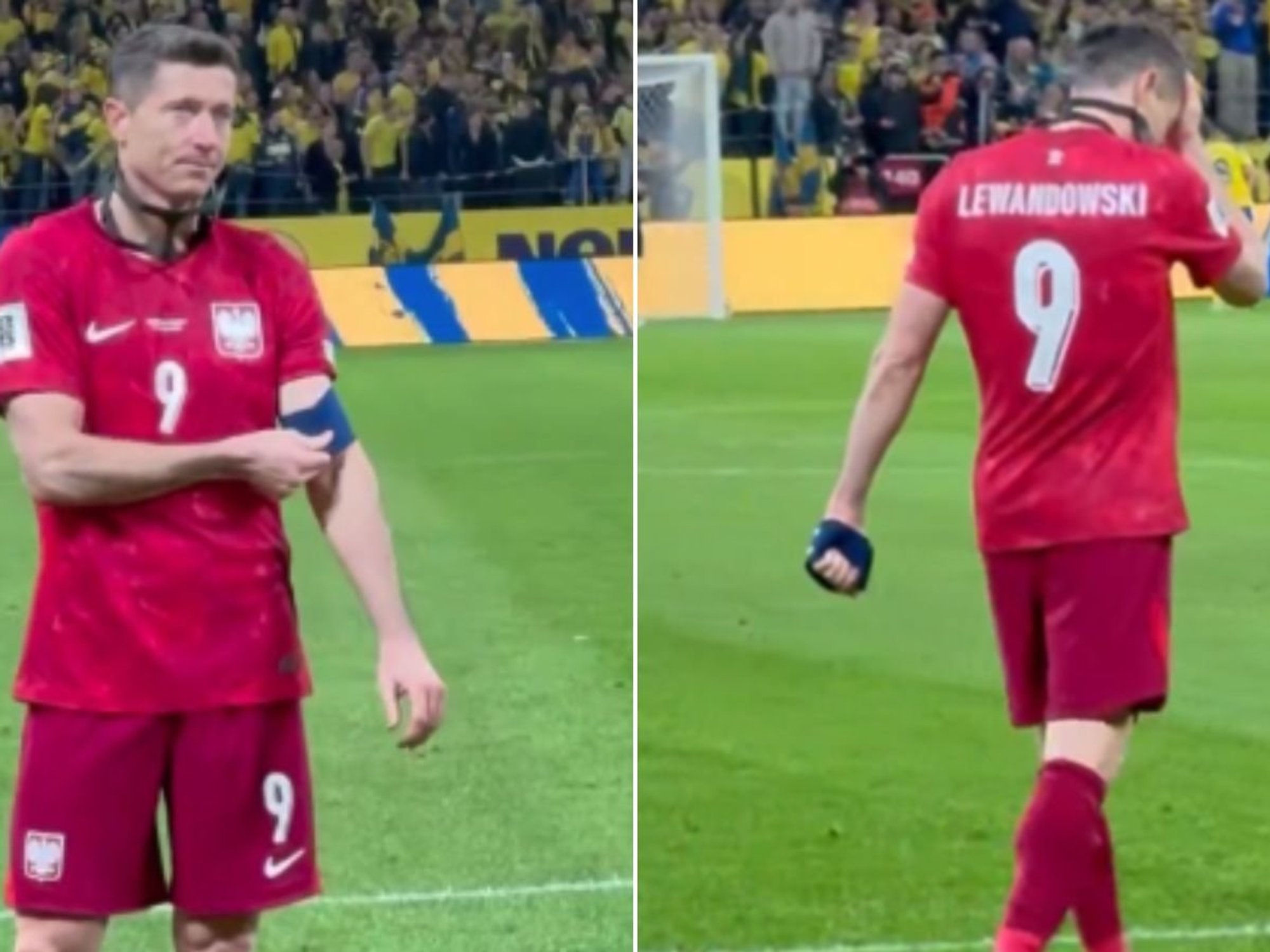 Robert Lewandowski breaks down in tears with fans left devastated by World Cup heartbreak