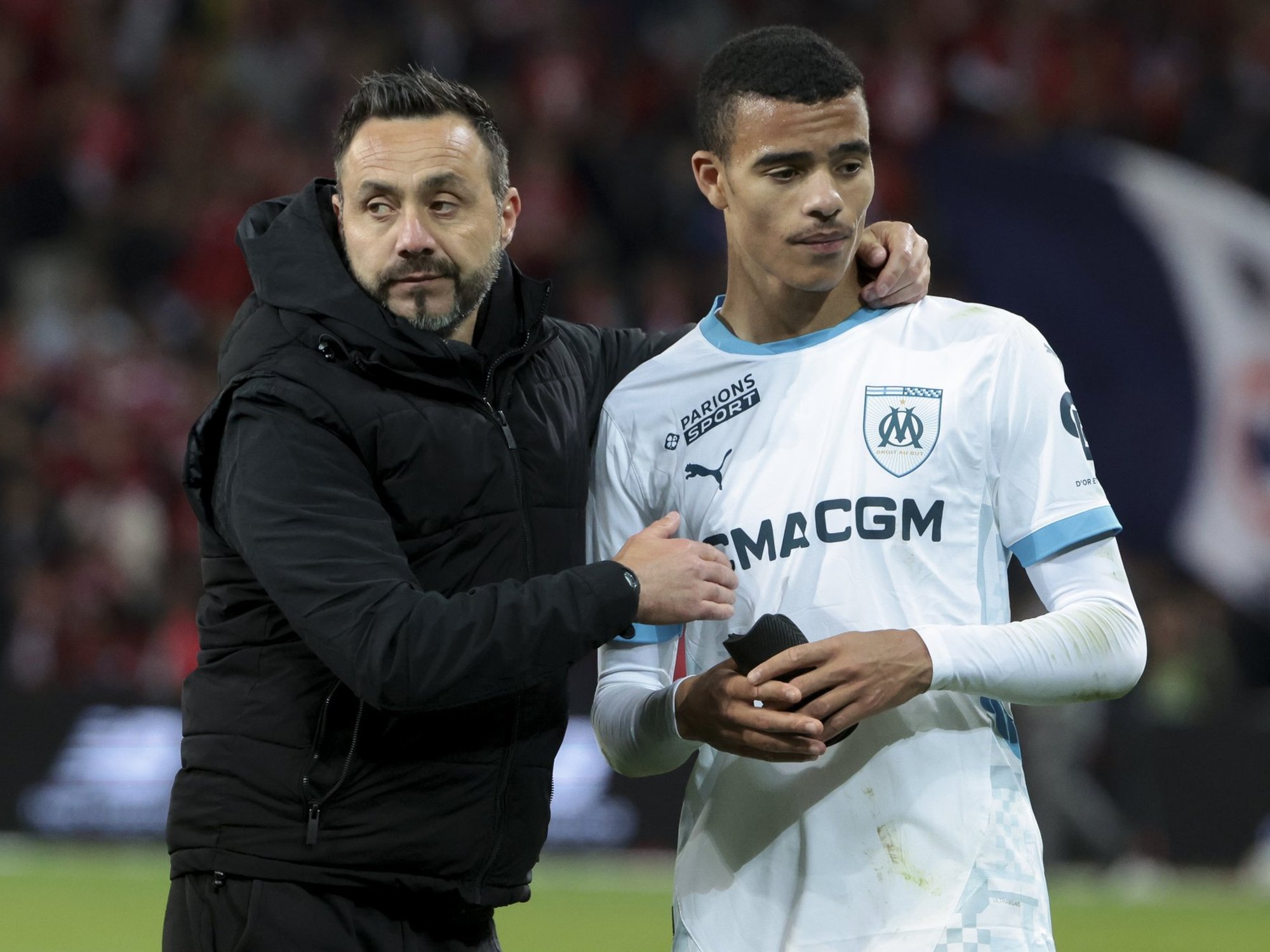 What did Roberto De Zerbi say about Mason Greenwood to cause controversy?