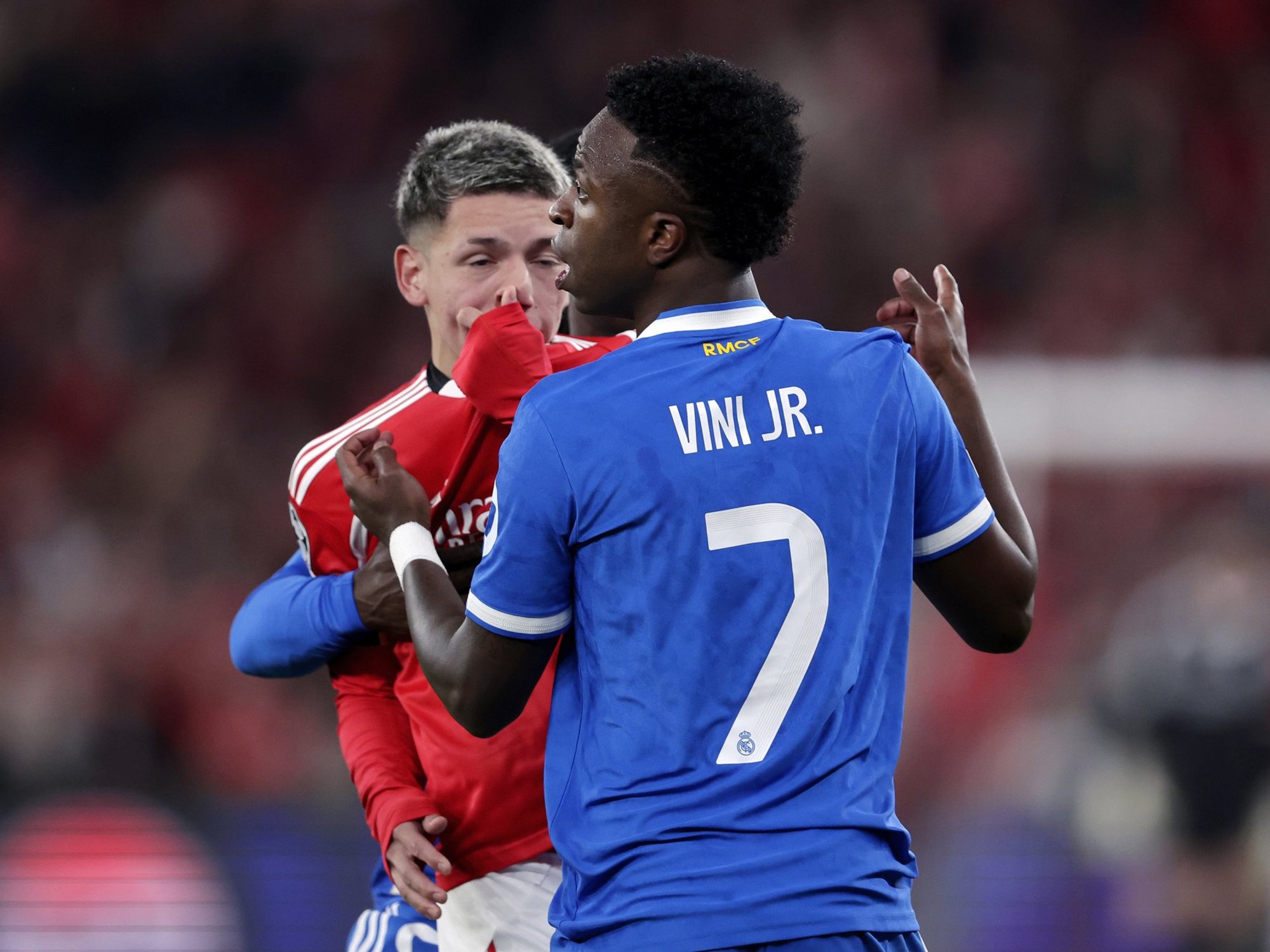 Benfica footballer denies racist slur at Vinicius Jr and insists comment was 'normal' as UEFA inv...