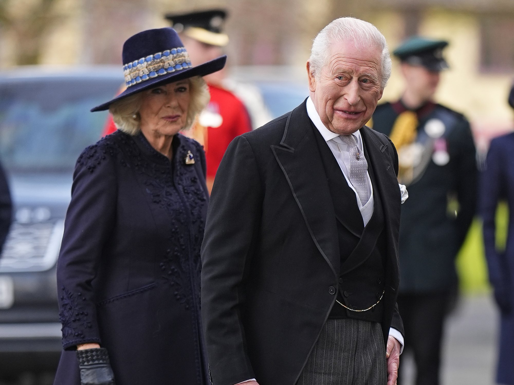 King Charles and Queen Camilla attend Royal Maundy Service after protesters target event