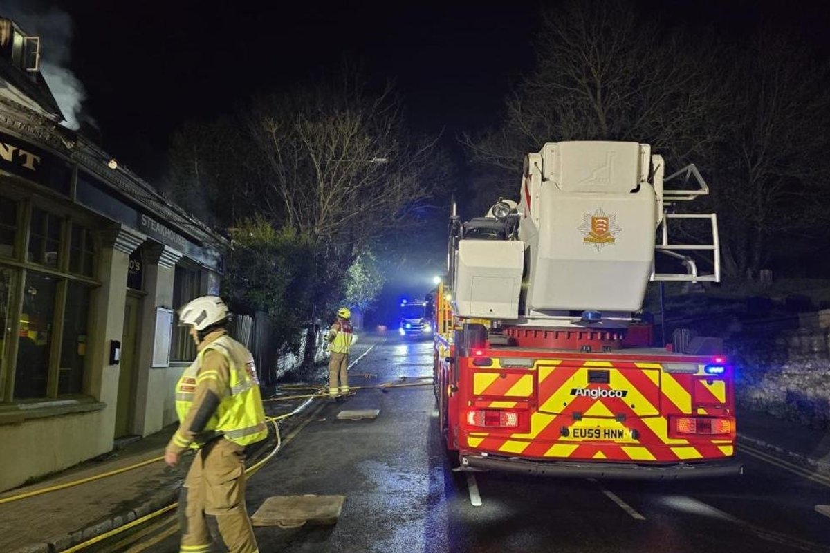 Firefighters rush to save beloved local pub after blaze breaks out on decking