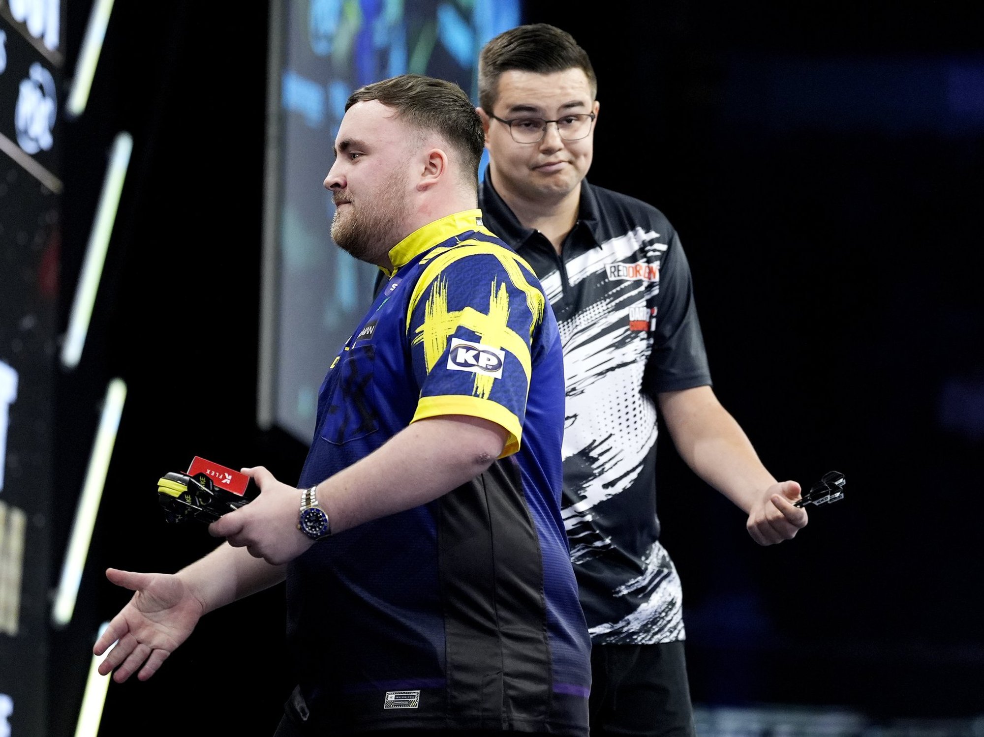 Luke Littler gives immediate reaction to explosive Gian van Veen Premier League row