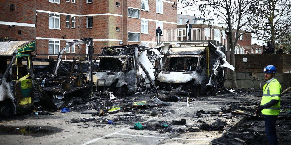 Met Police makes new arrest in connection to ambulance arson attack Met Police makes new arrest in connection to ambulance arson attack