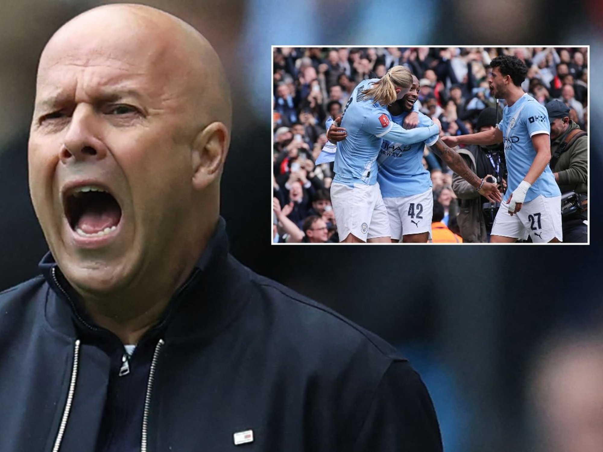 Liverpool fans demand immediate Arne Slot sacking after nightmare FA Cup defeat to Man City
