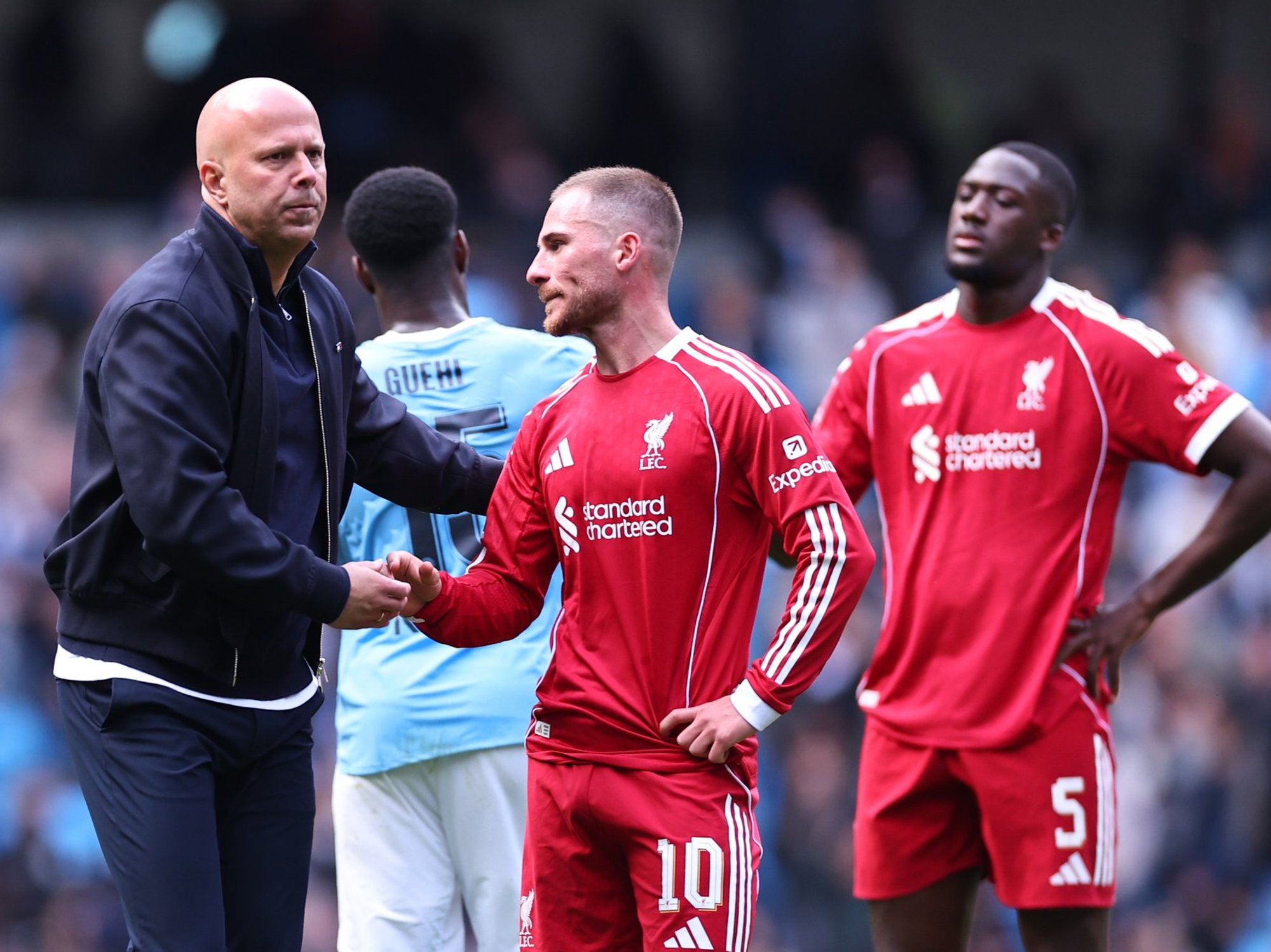 Arne Slot makes complaint after Man City hammer Liverpool in FA Cup