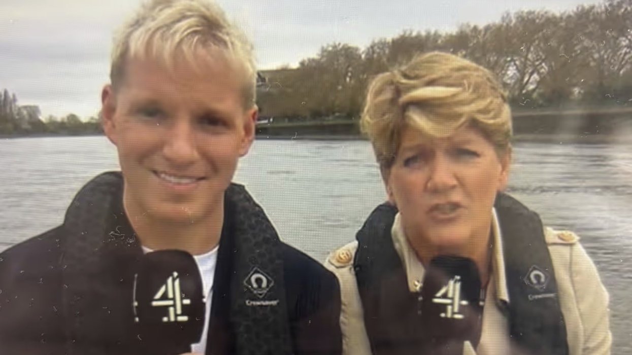 Clare Balding forced to apologise after Oxford cox outburst on live TV