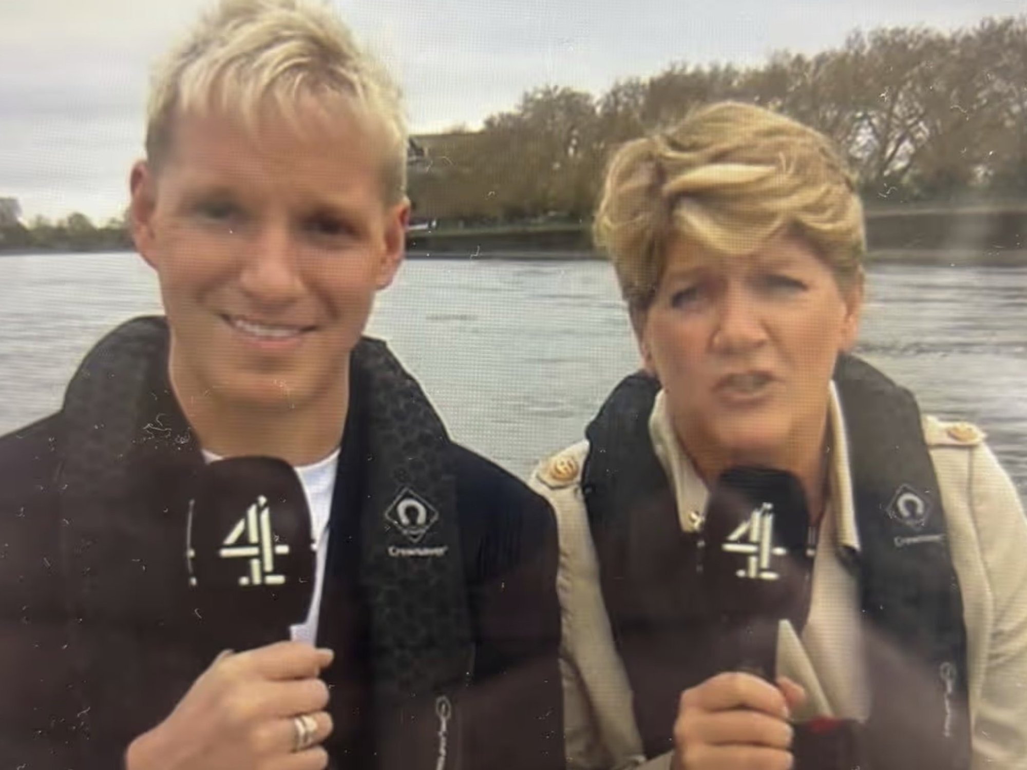 Clare Balding forced to apologise after Oxford cox outburst on live TV