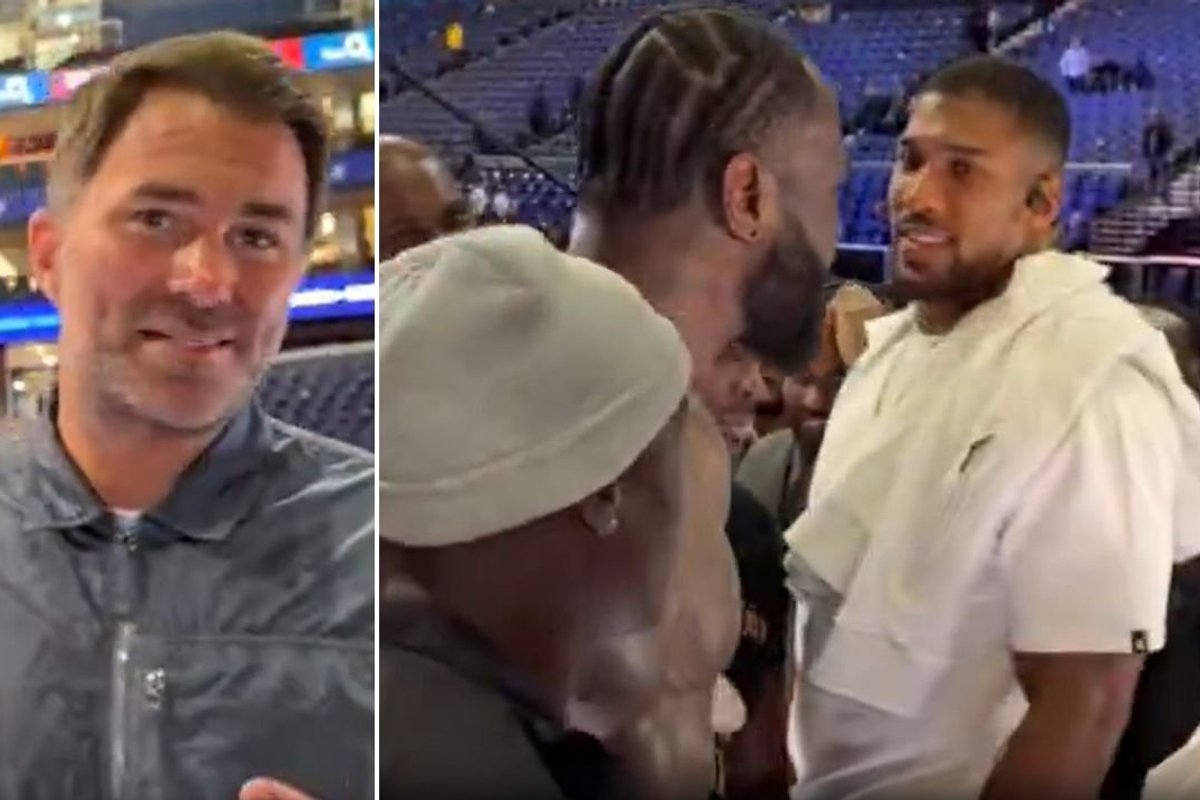 Eddie Hearn gives immediate reaction to Deontay Wilder calling Anthony Joshua out