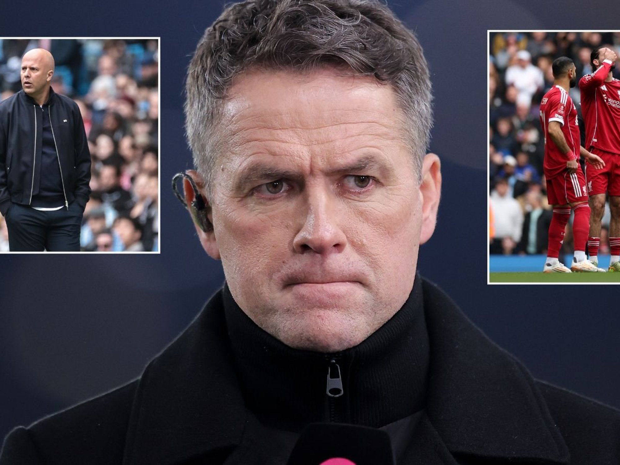 Michael Owen gives Arne Slot sack verdict with Liverpool in crisis after Man City FA Cup defeat