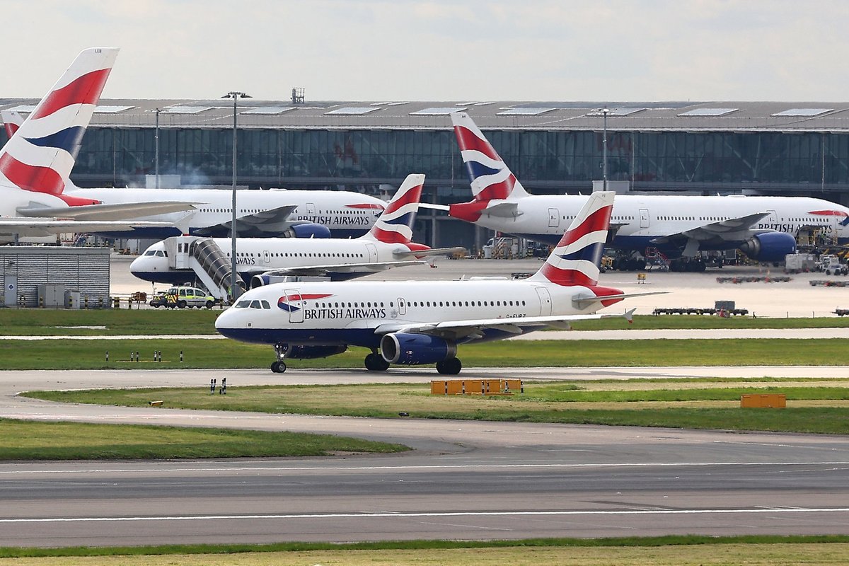 British Airways flight turns around mid-flight and returns to Heathrow after fumes filled the cockpit and pilots were forced to wear oxygen masks