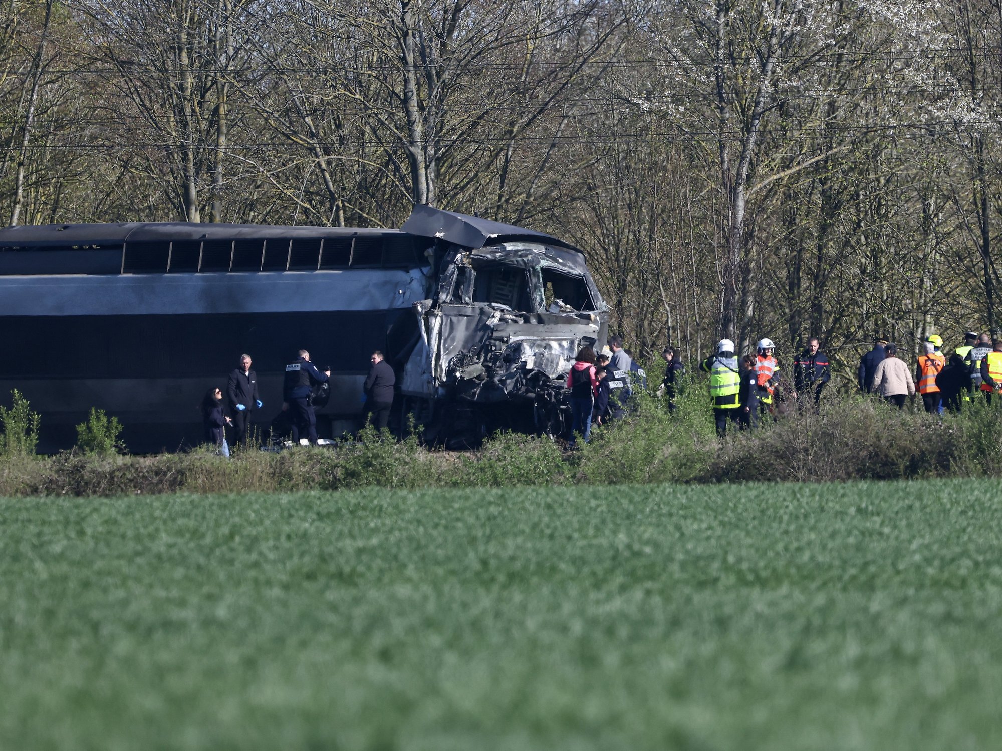 Train driver killed and 27 injured in France after horror collision with a truck