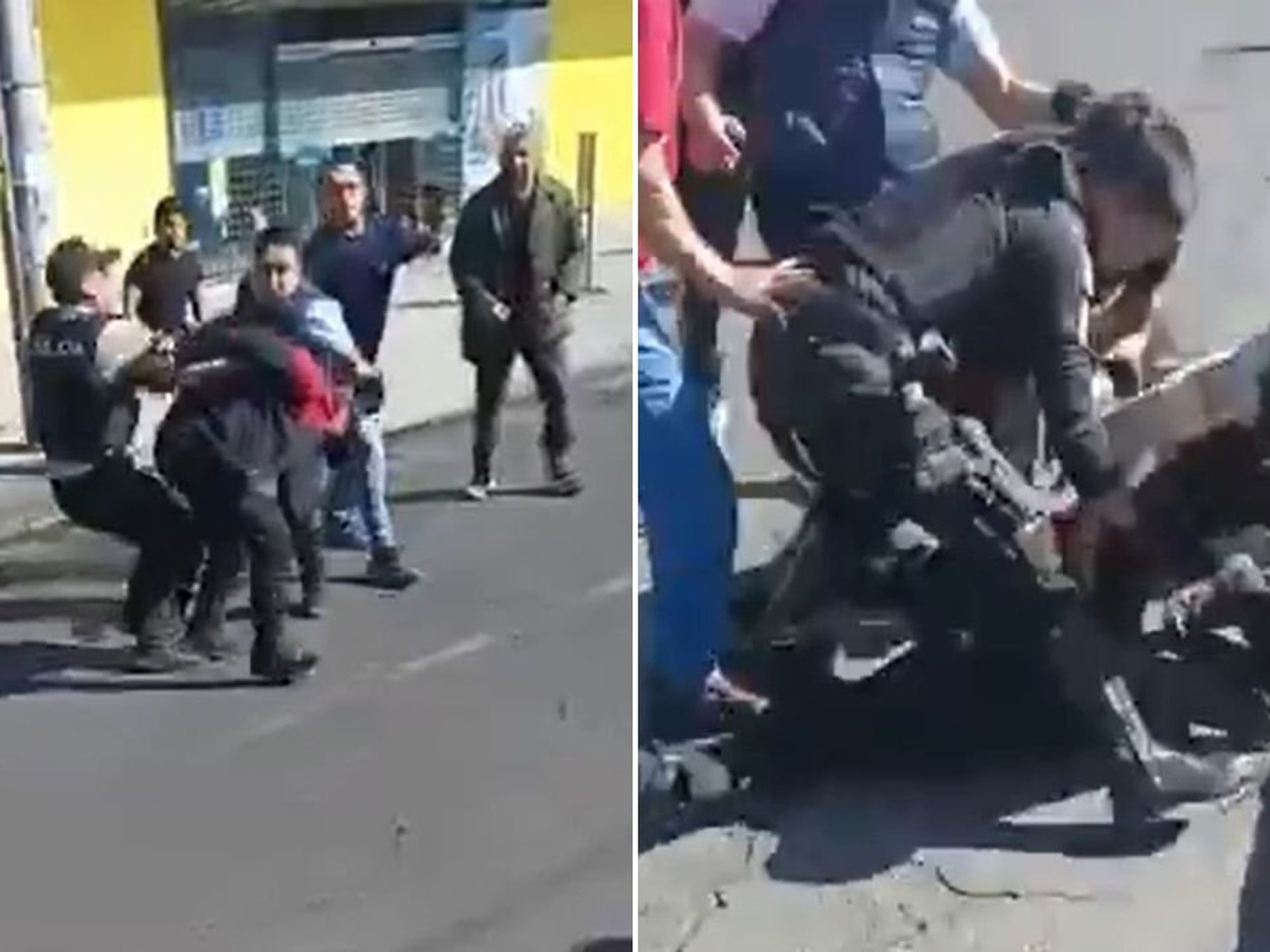 World Cup hero attacked by bystanders and arrested in shocking footage