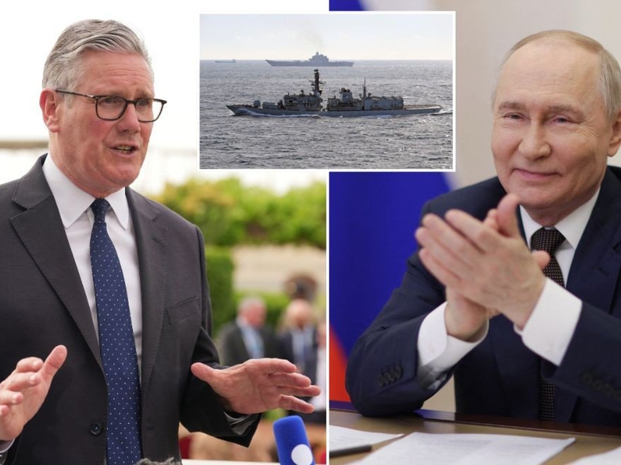 Keir Starmer mocked by Vladimir Putin as Russian warship sails through Channel despite PM’s vow t...