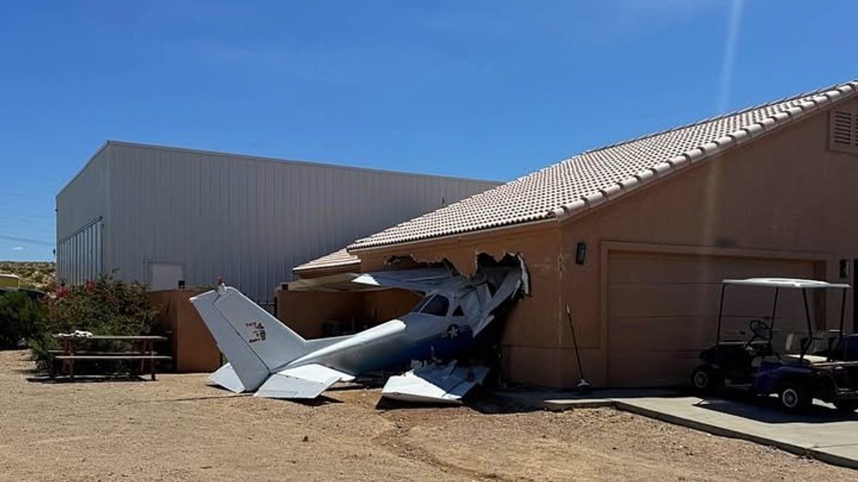 Small plane ploughs into US home after veering off airport runway