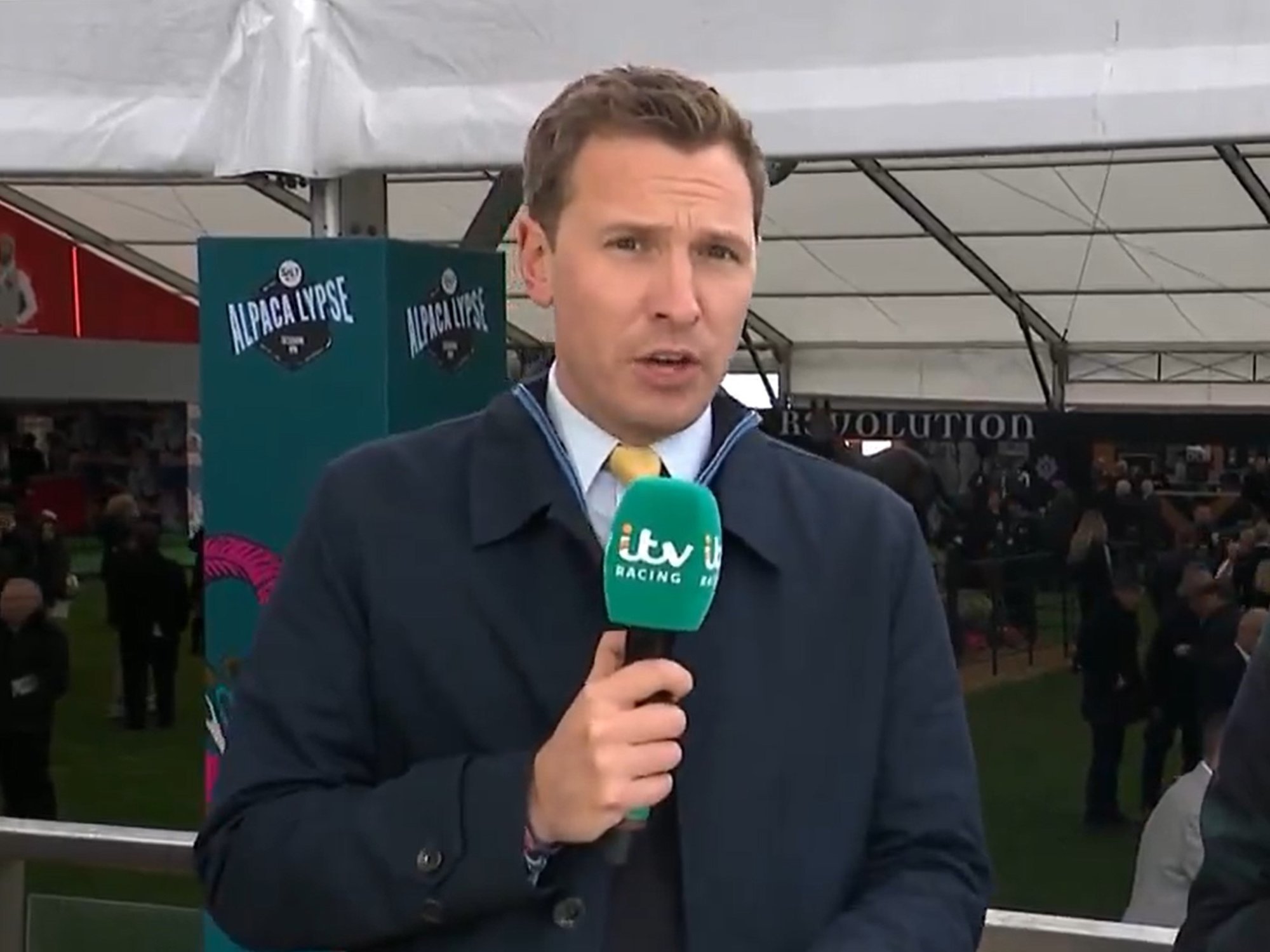 ITV presenter apologises on live TV after trying to kiss female at Grand National