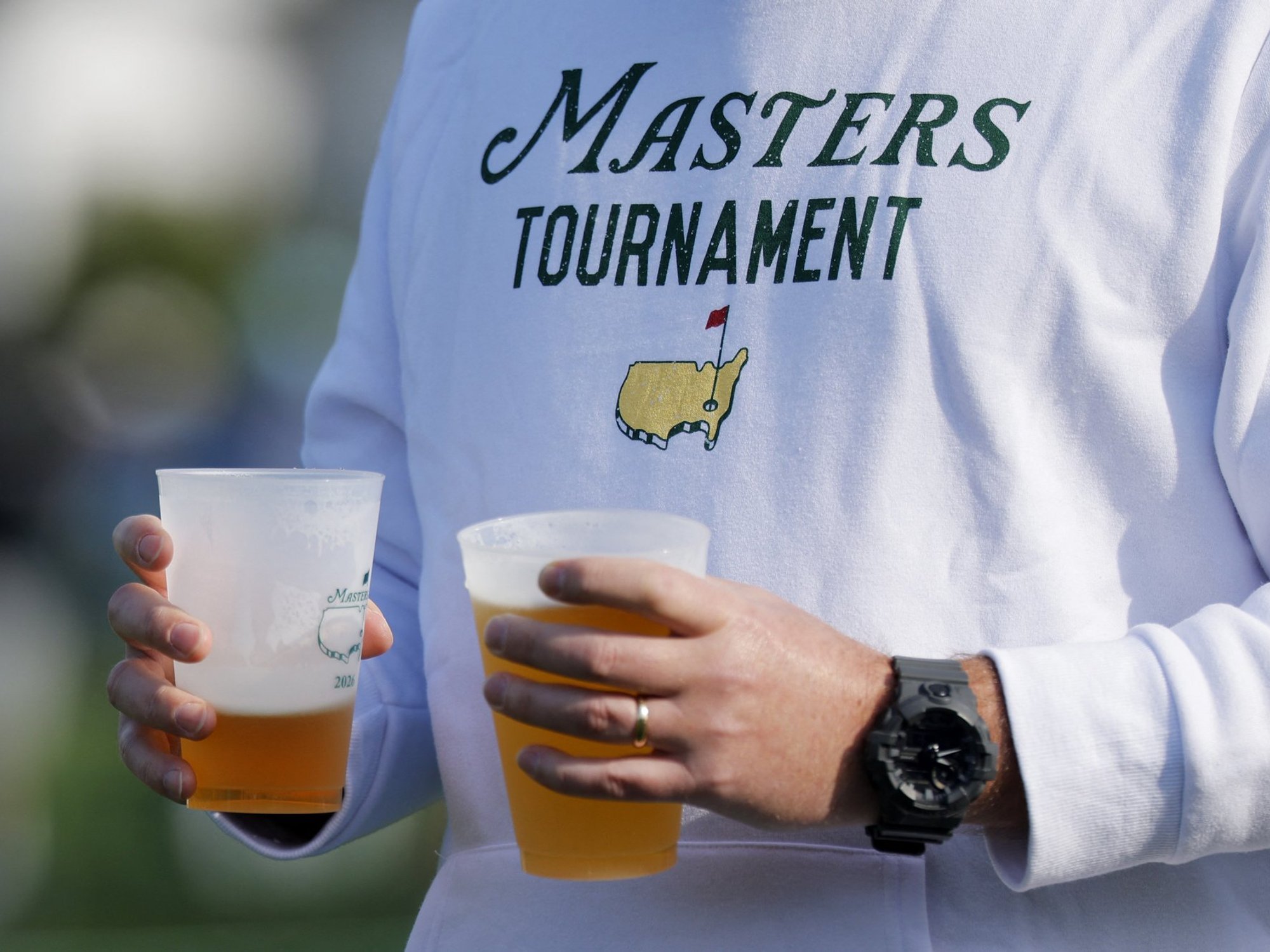 Masters fans left shocked by price of a pint amid battle for supremacy at Augusta