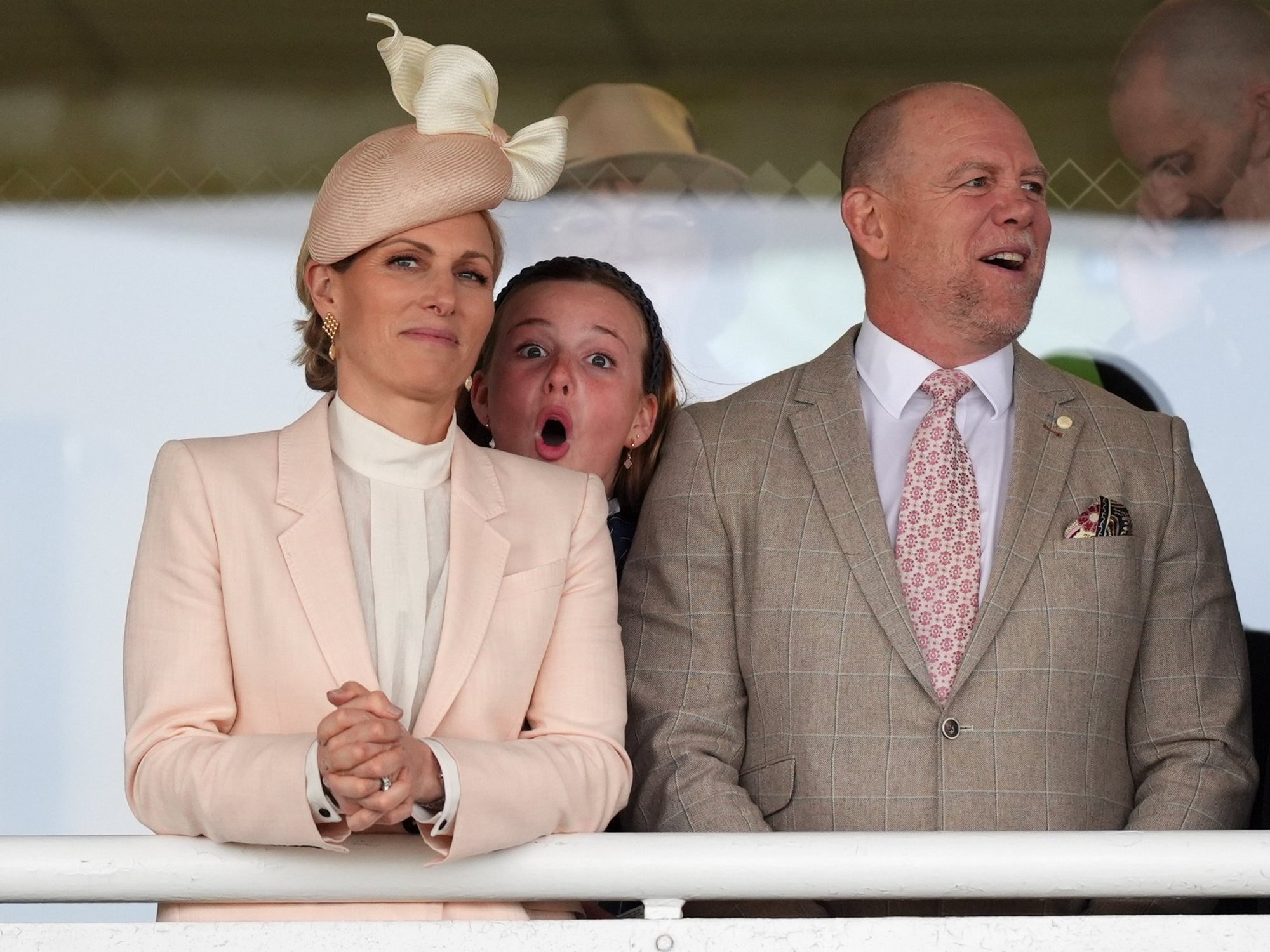 Mia Tindall, 12, takes centre stage at Aintree with hilarious gestures