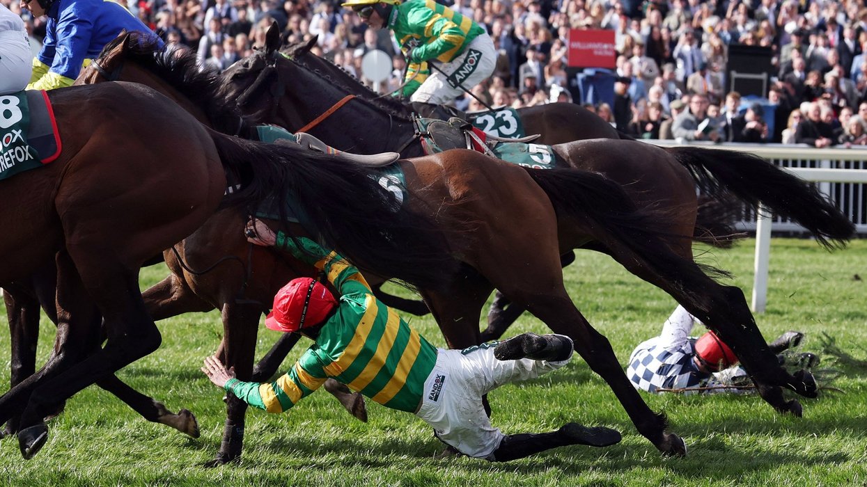 Grand National jockey 'rushed to hospital' after serious fall as health update released