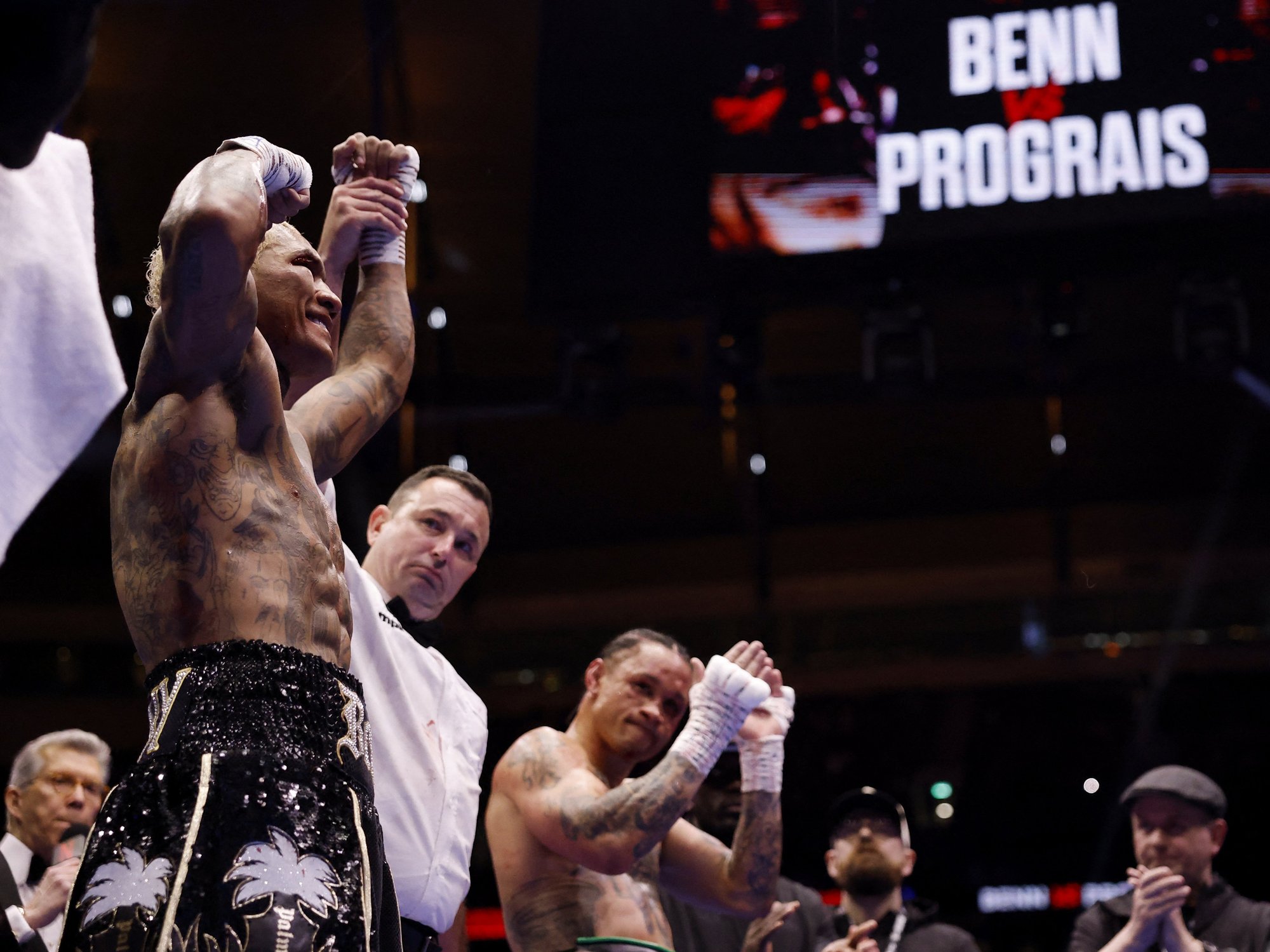 Conor Benn beats Regis Prograis on points as scorned former promoter Eddie Hearn reacts