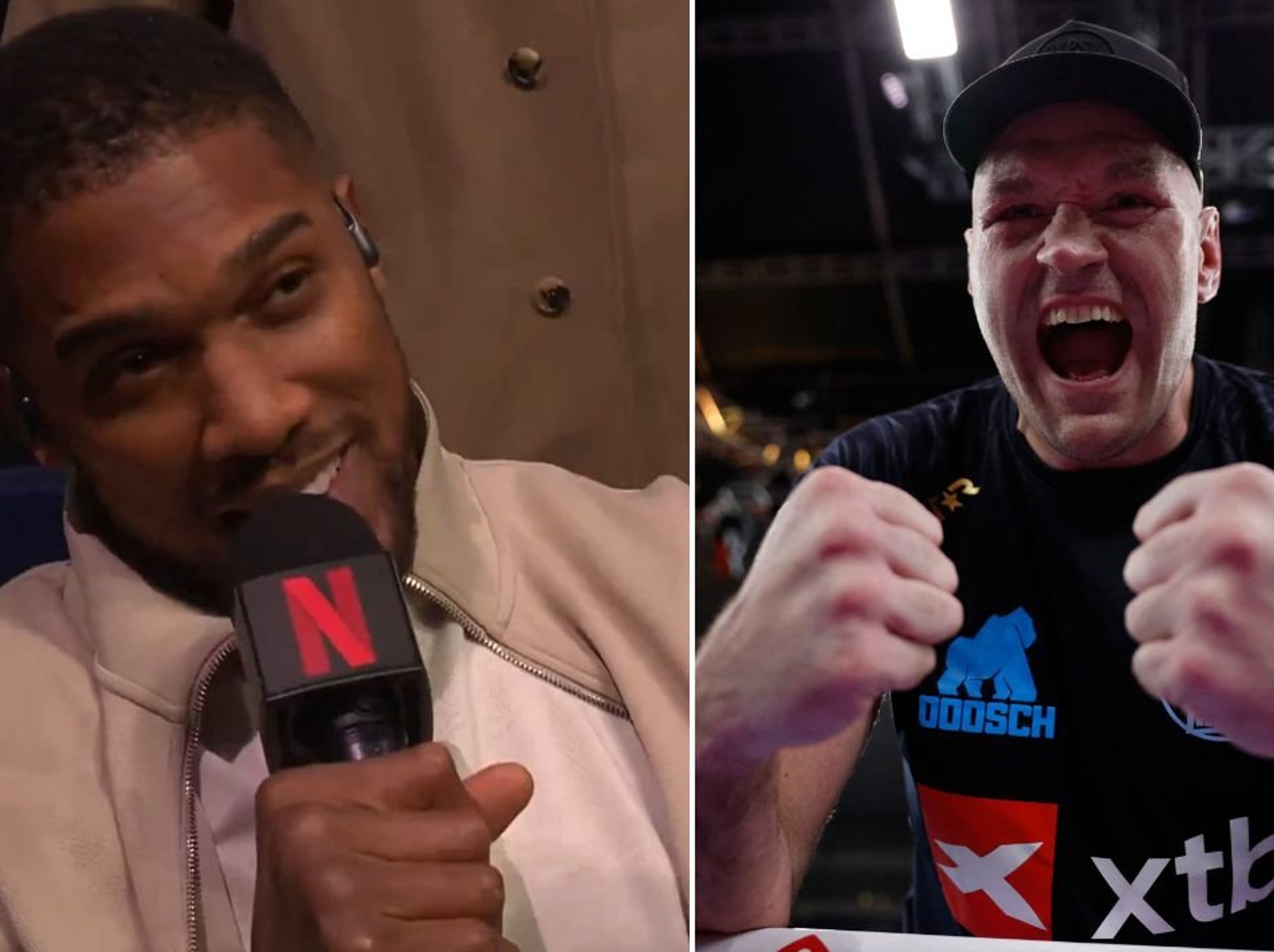 Tyson Fury demands Anthony Joshua fight to his face and AJ responds savagely