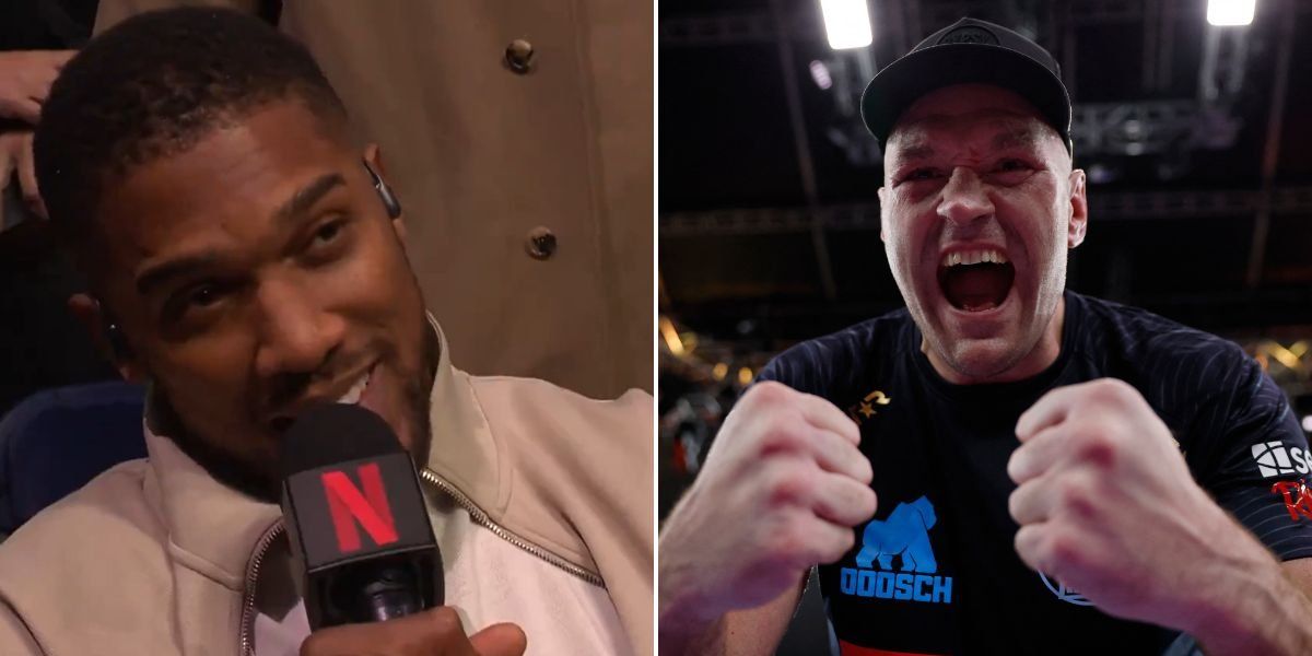 Tyson Fury demands Anthony Joshua fight to his face and AJ responds savagely Tyson Fury demands Anthony Joshua fight to his face and AJ responds savagely