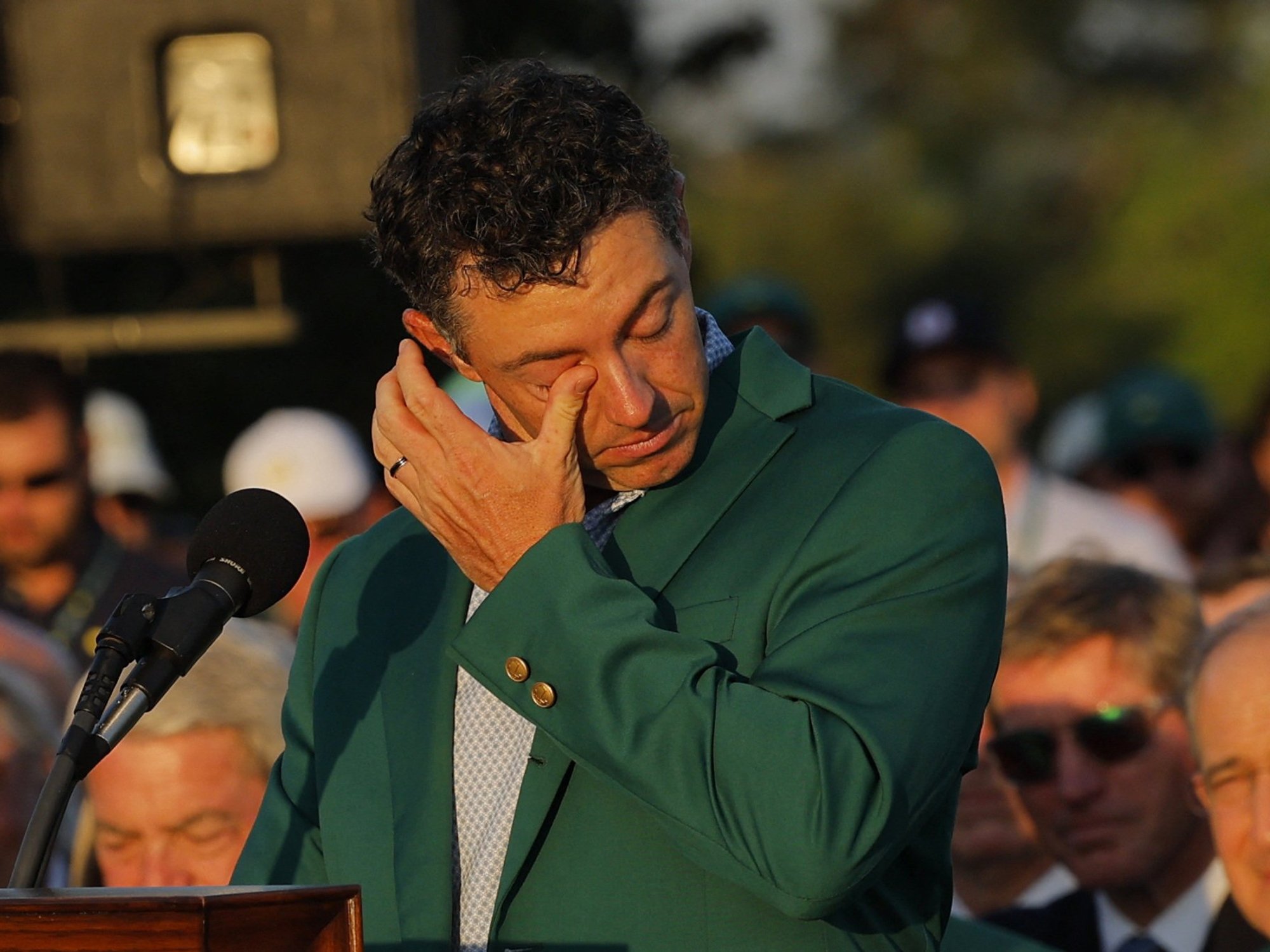 Rory McIlroy breaks into tears thanking family in emotional speech after winning The Masters