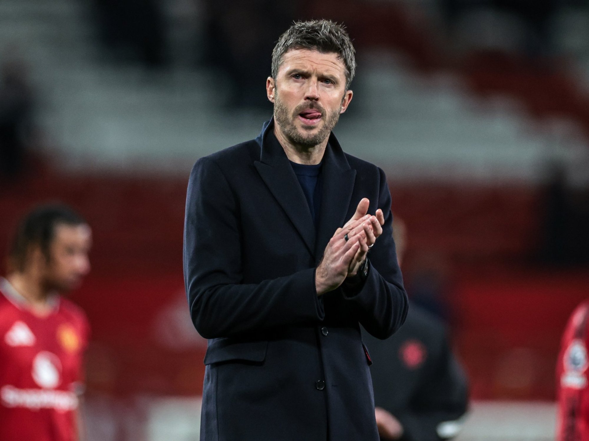 Michael Carrick rages at 'one of the worst decisions ever seen' after Man United crash to Leeds defeat