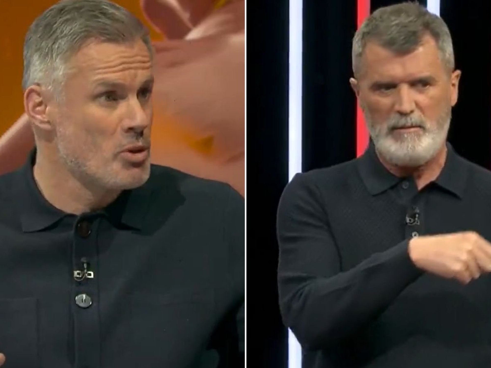 Roy Keane and Jamie Carragher disagree on controversial red card in Man Utd loss to Leeds