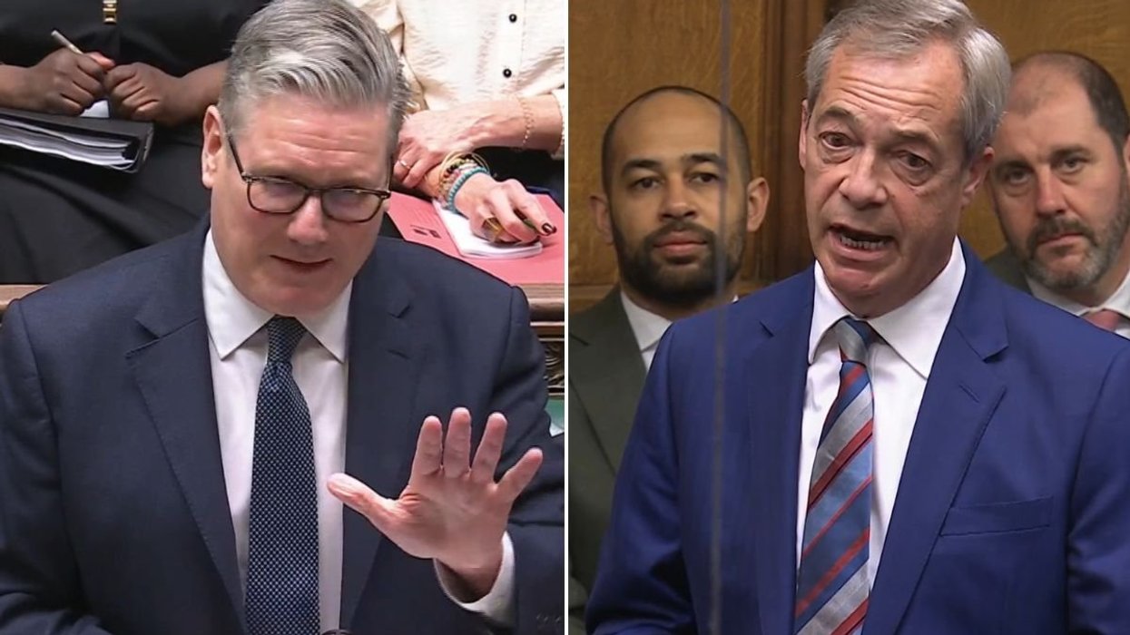 Keir Starmer labelled 'desperate' as GB News tracks surge in PMQs attacks against Nigel Farage
