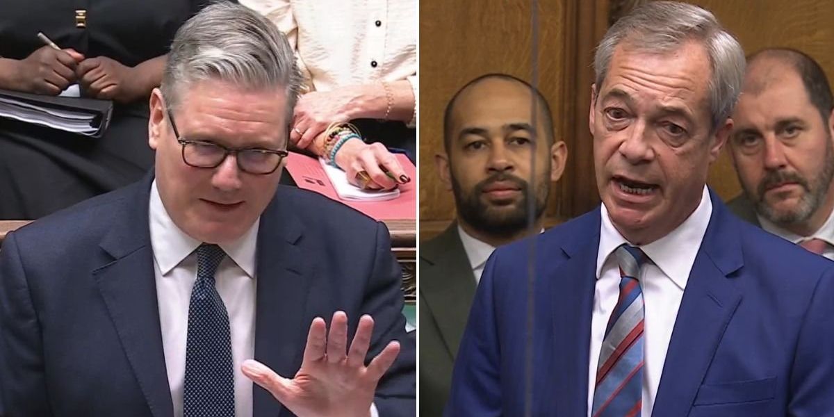 Keir Starmer labelled ‘desperate’ as GB News tracks surge in PMQs attacks against Nigel Farage Keir Starmer labelled ‘desperate’ as GB News tracks surge in PMQs attacks against Nigel Farage