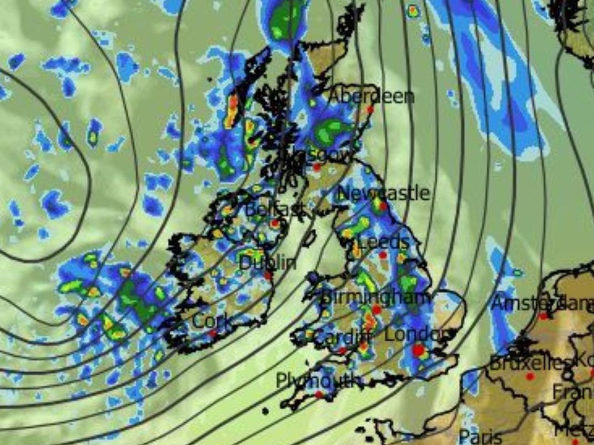 UK weather: 'Unusual' weather clash drives relentless week of rain across Britain